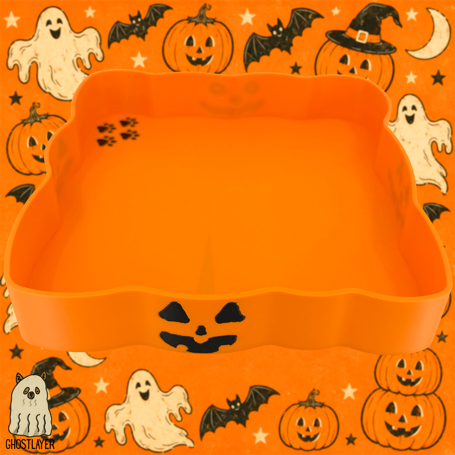 The Pumpkin Patch- Large Lay Flat Dog Grooming Comb, Scissor and Accessories Tray