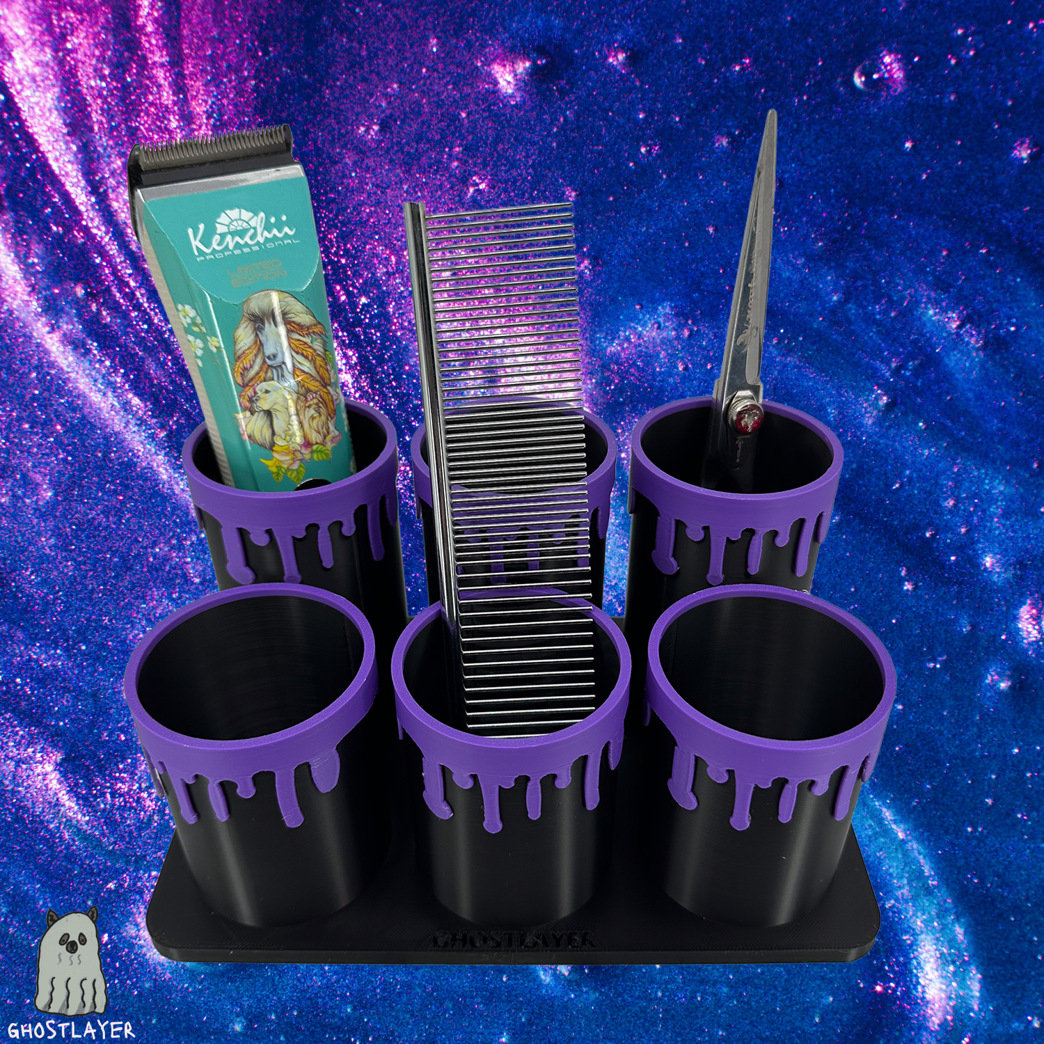 The Boo Goo Tubes -Dog Grooming Tool Organizer- Six Tubes