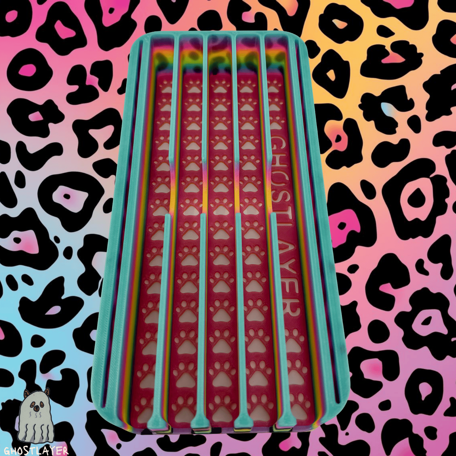* Leesa Feral* Mini Sarabi V2 - Lay Flat Dog Grooming Scissor Holder | Holds 5 Scissors 2 Combs |