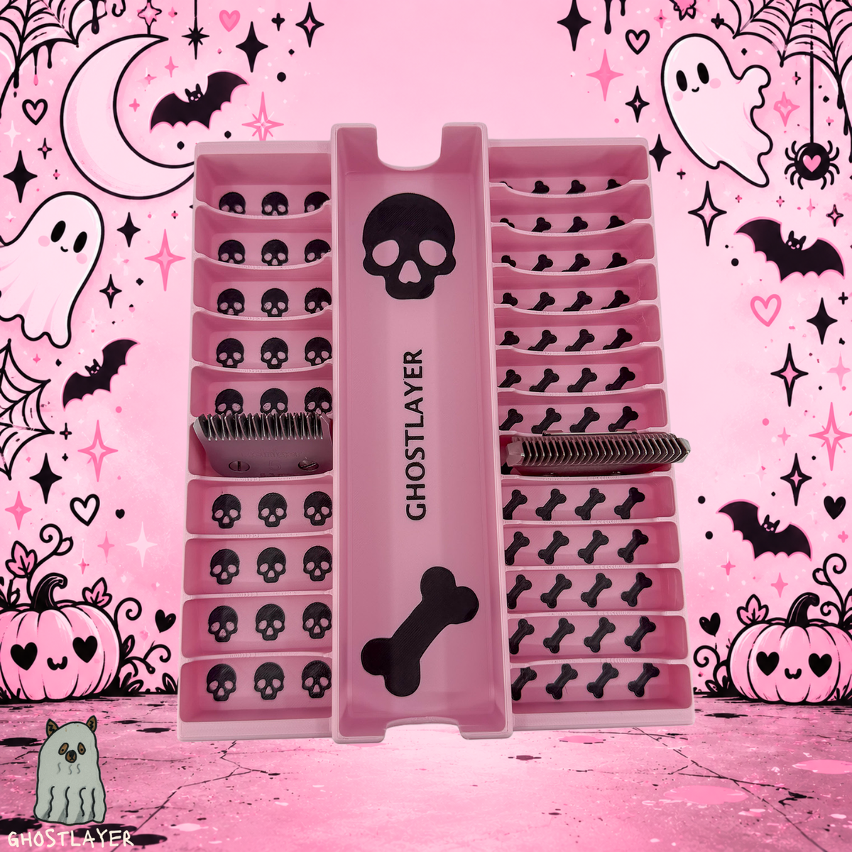 Drawerganizer *Coquette Halloween* Blade/Clipper Combo Toolbox Drawer Organizer- Holds 1 Clipper, 10 Standard, 13 Wide