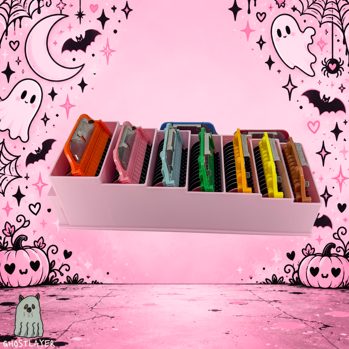 Drawerganizer *Coquette Halloween* Zolita WideCombs Low Profile Grooming Comb Toolbox Drawer Organizer- Holds 10 *Full Set*