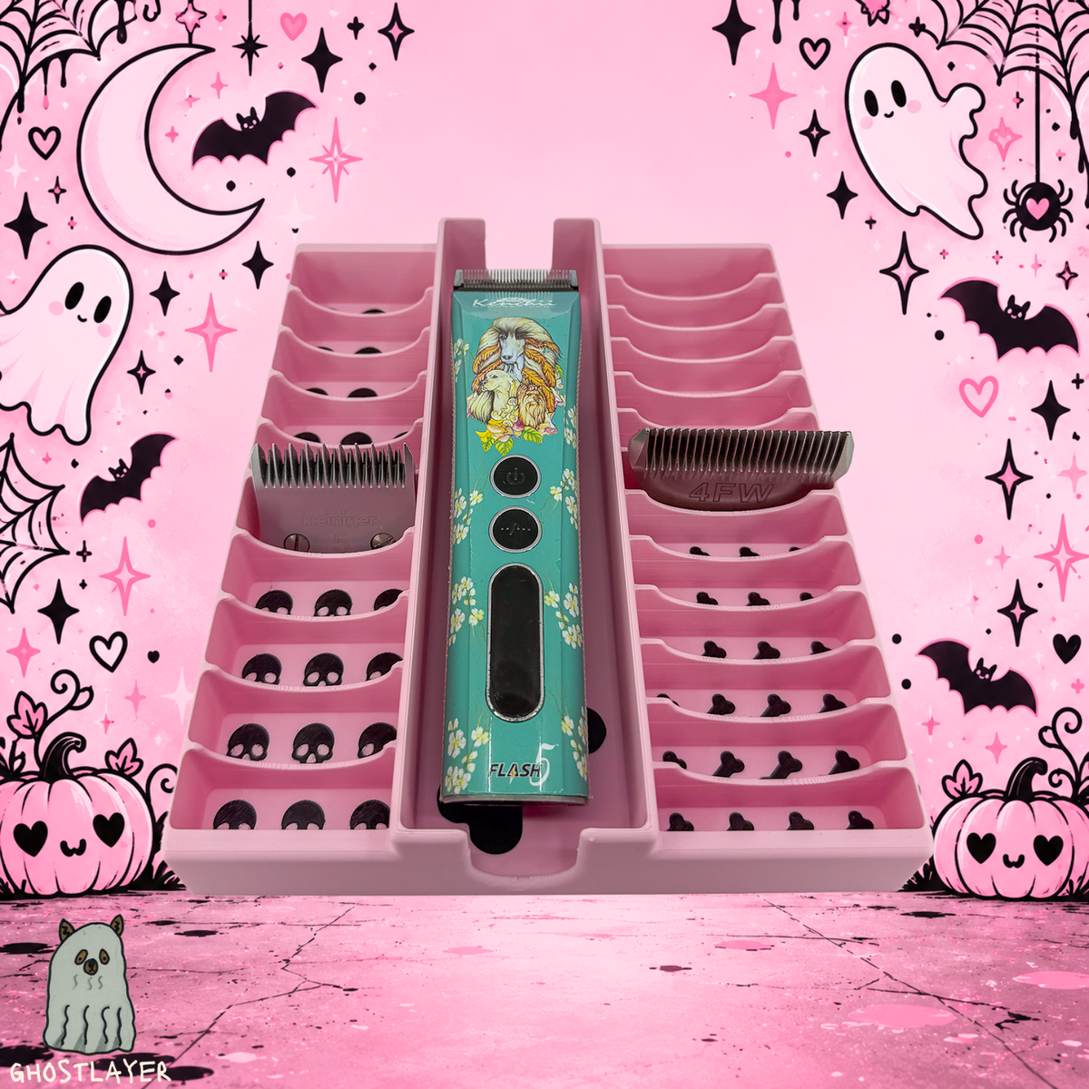 Drawerganizer *Coquette Halloween* Blade/Clipper Combo Toolbox Drawer Organizer- Holds 1 Clipper, 10 Standard, 13 Wide
