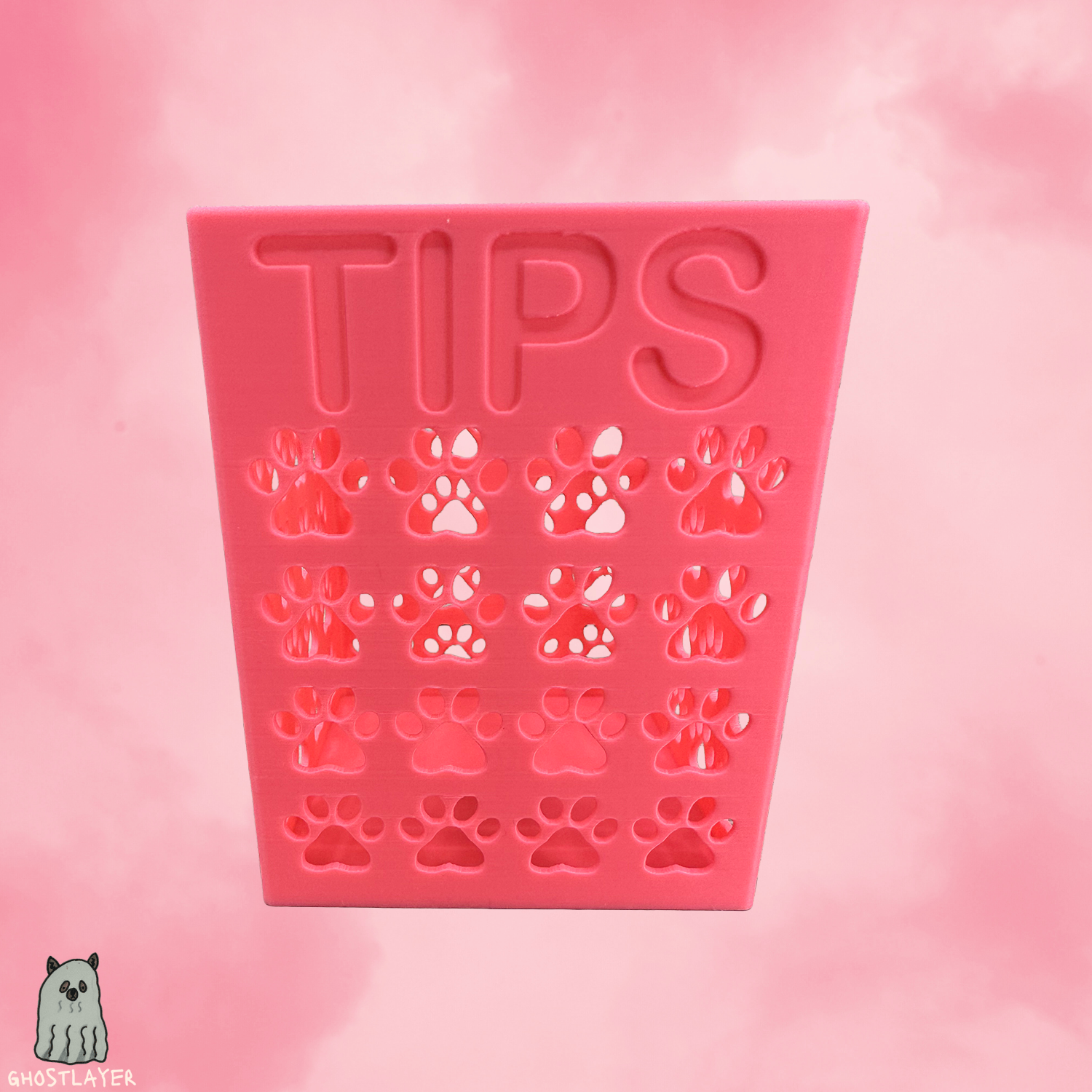 Dog Grooming Tip Jar- Simple organizer |