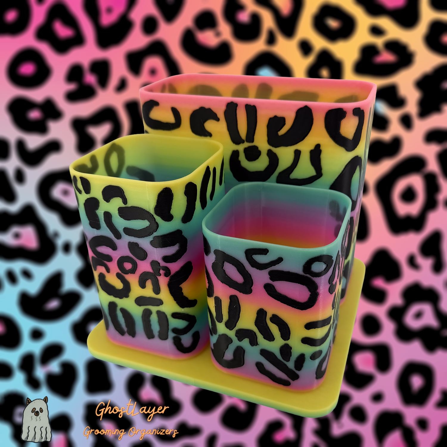 The Feral Yorkie--Dog Grooming Brush Holder, Simple organizer | Medium Size |