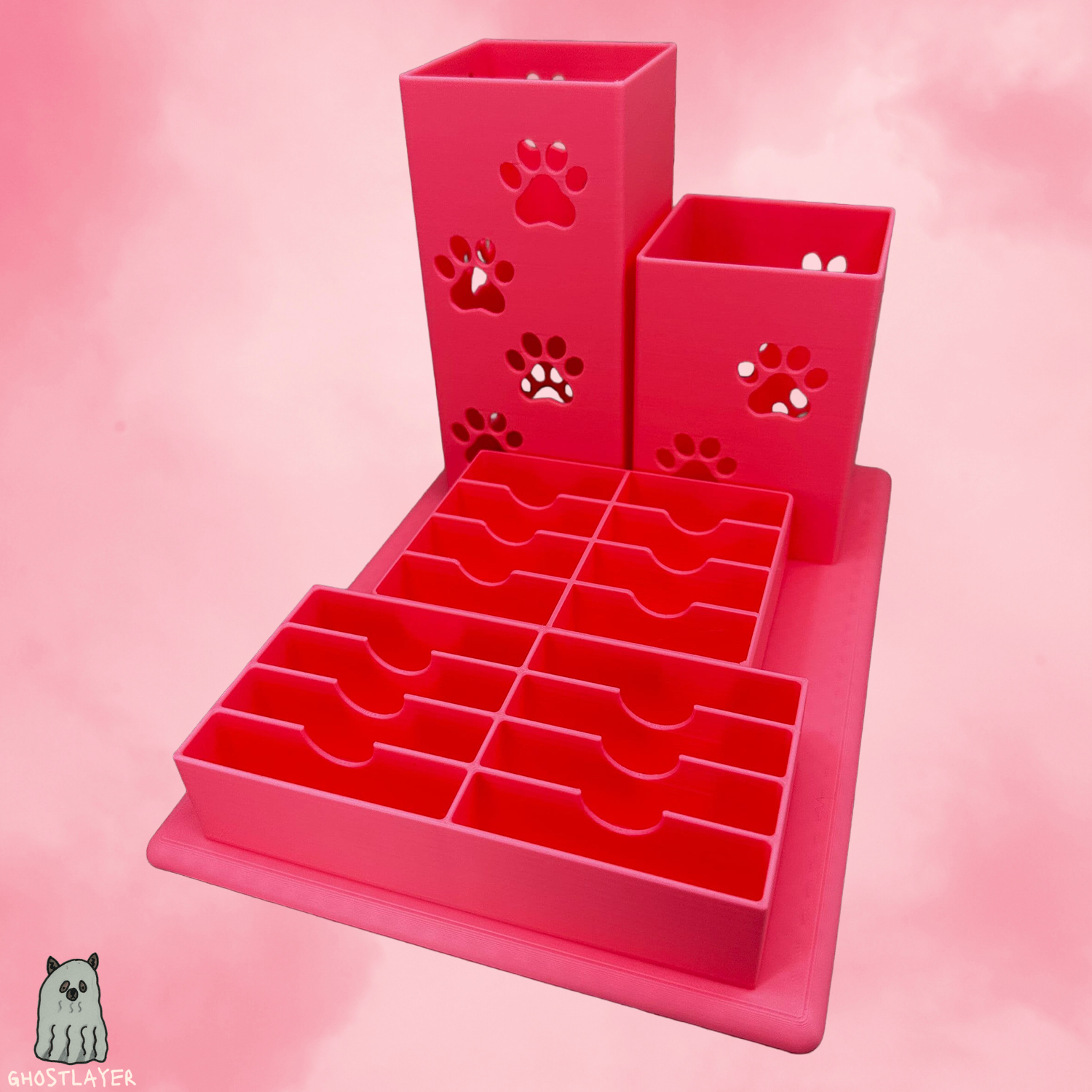 The Doodle--Dog Grooming Brush and Standard/Wide Size Blade Holder, Simple Organizer | Custom Color |