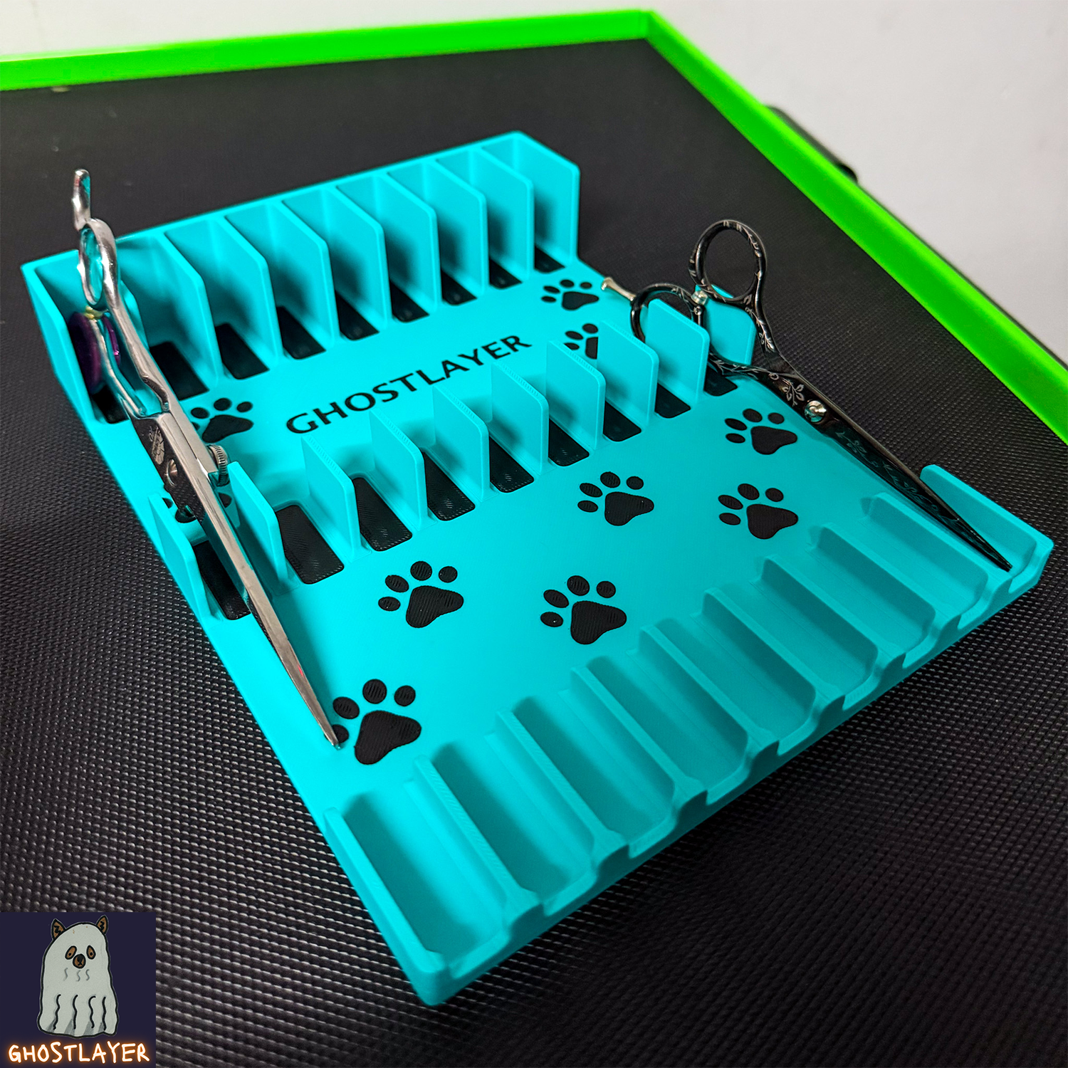 Drawerganizer *Shears* Low Profile Grooming Shear Toolbox Drawer Organizer- Holds 9 Shears