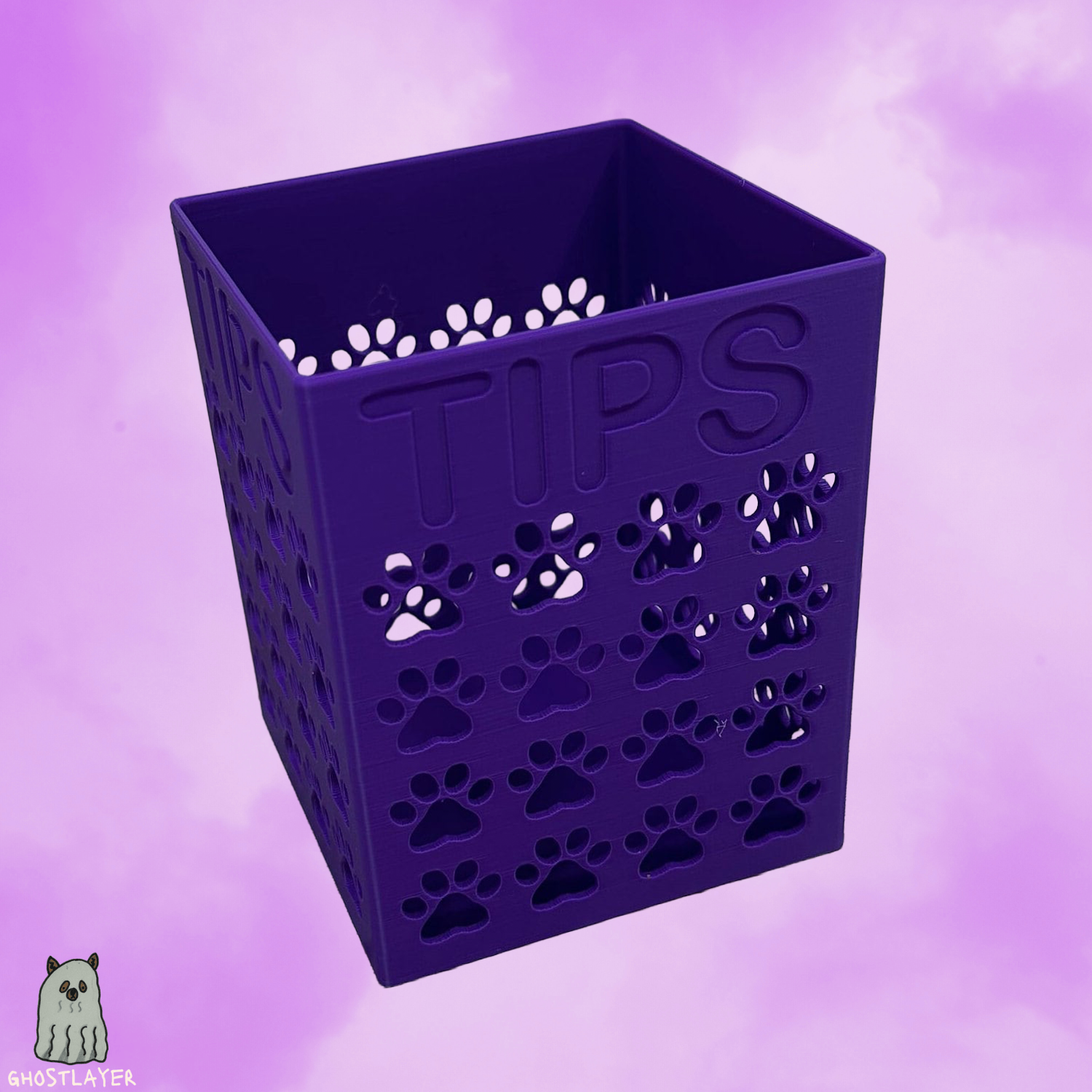 Dog Grooming Tip Jar- Simple organizer |