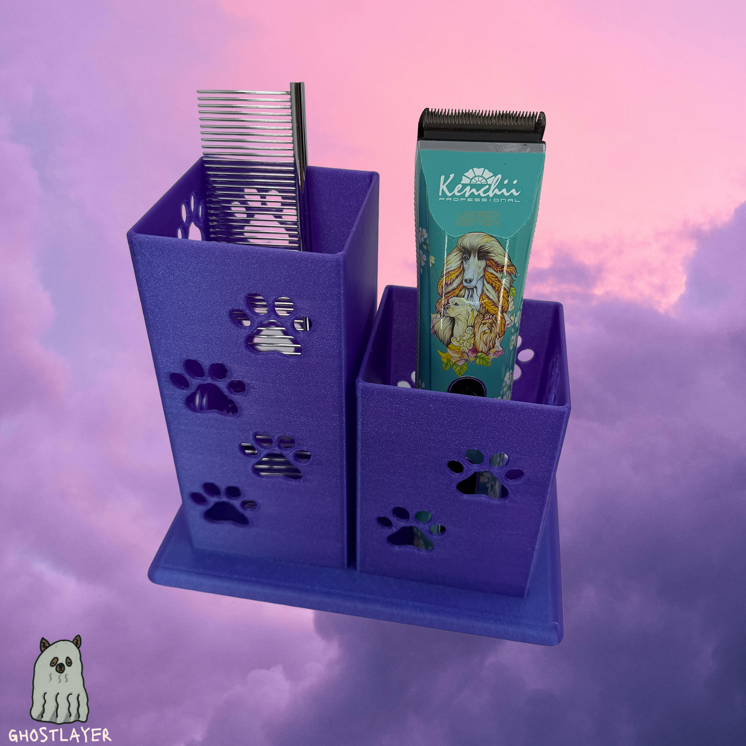 The Pitbull - Dog Grooming Brush Holder, Simple organizer | Small Size |