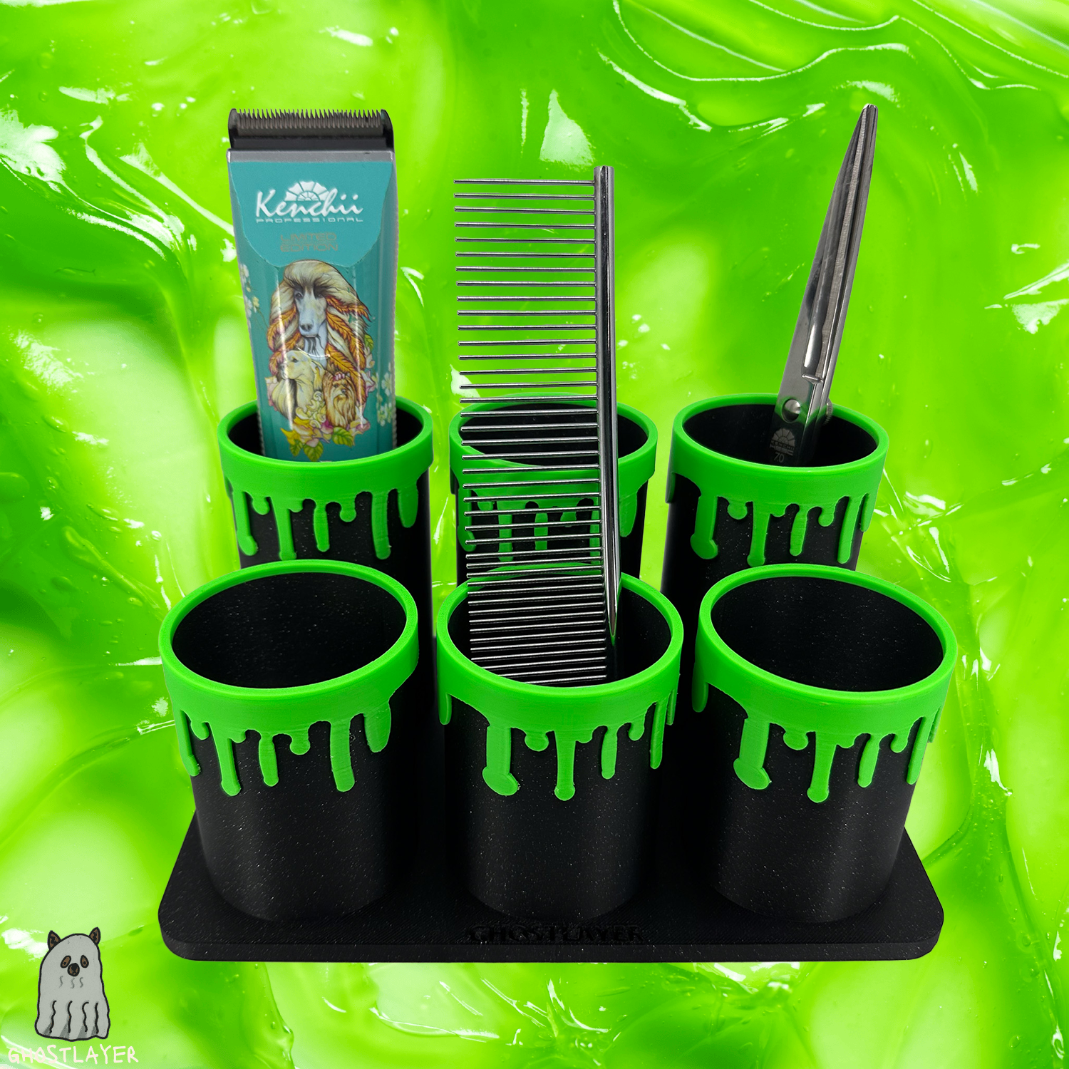 The Boo Goo Tubes -Dog Grooming Tool Organizer- Six Tubes