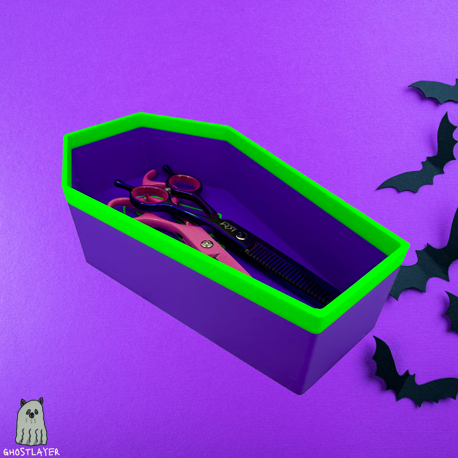 The Phantom Coffin Tray- Large Dog Grooming Catch all Tray -