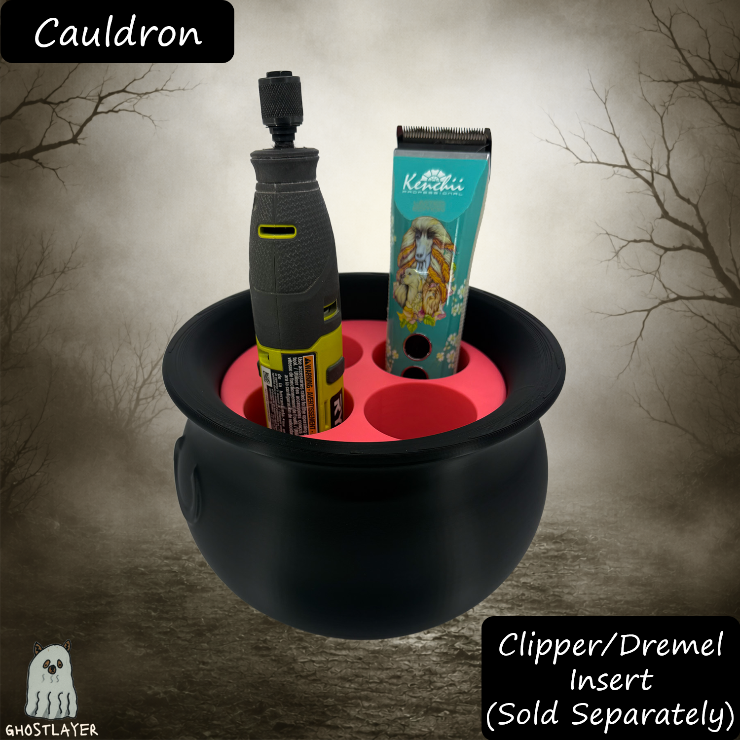 The Groomie (Cauldron) — Modular Tabletop Grooming Organizer (Outer Shell Only)