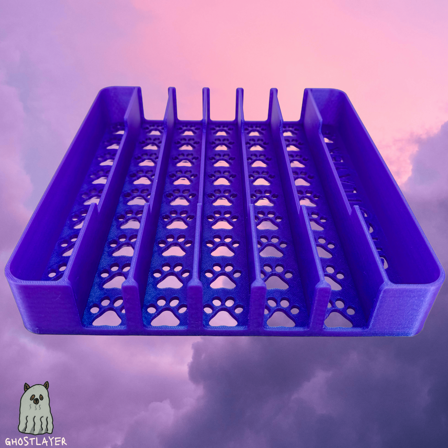 The Pharaoh Hound V2- Large Curved Lay Flat Dog Grooming Scissor Holder | Holds 7 |