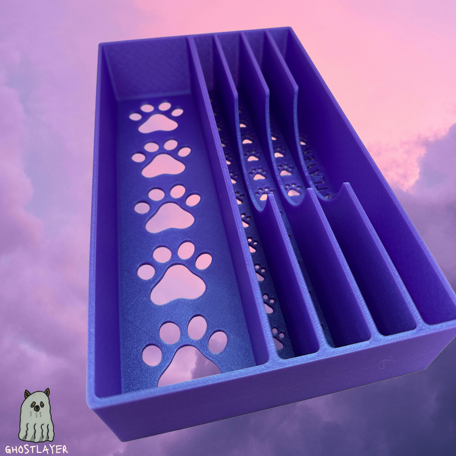 The Stabyhoun -- Dog Grooming Clipper and Shear Holder. Holds One Large Clipper and four shears. Optional Lid.