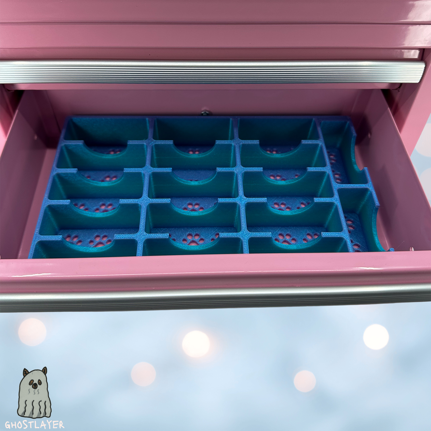 Kobalt Mini Toolbox Bottom Drawer Organizer (Two Drawer and Three Drawer)- Dog Grooming Blade holder *Standard Only* Holds 17