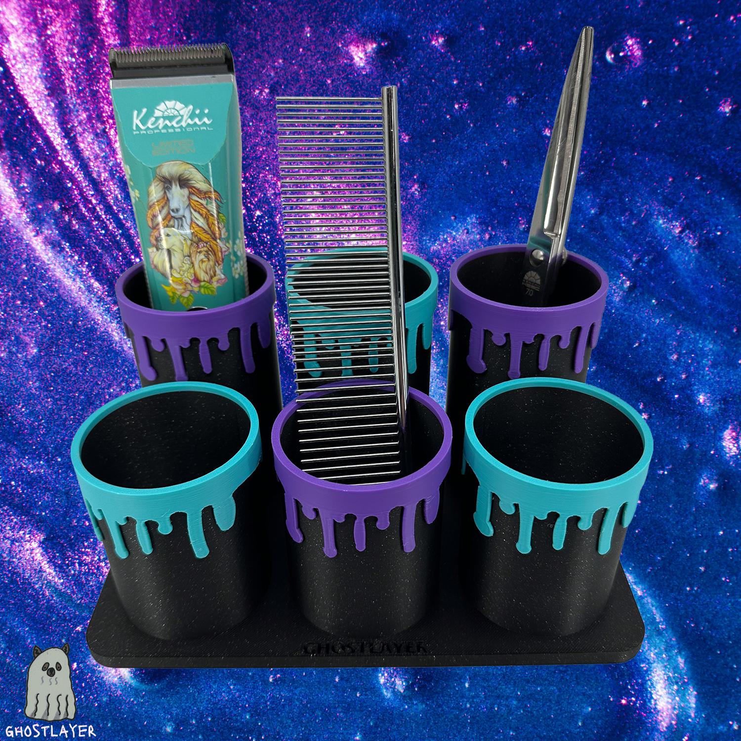 The Boo Goo Tubes -Dog Grooming Tool Organizer- Six Tubes