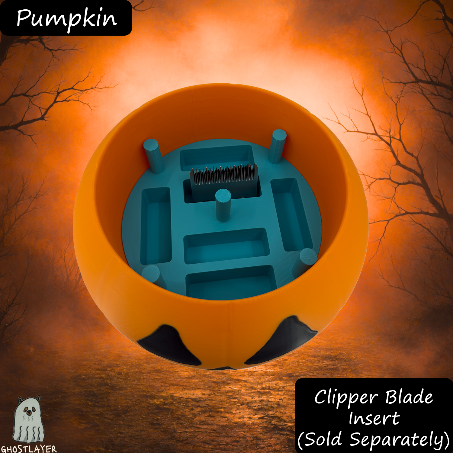 The Groomie (Pumpkin) — Modular Tabletop Grooming Organizer (Outer Shell Only)