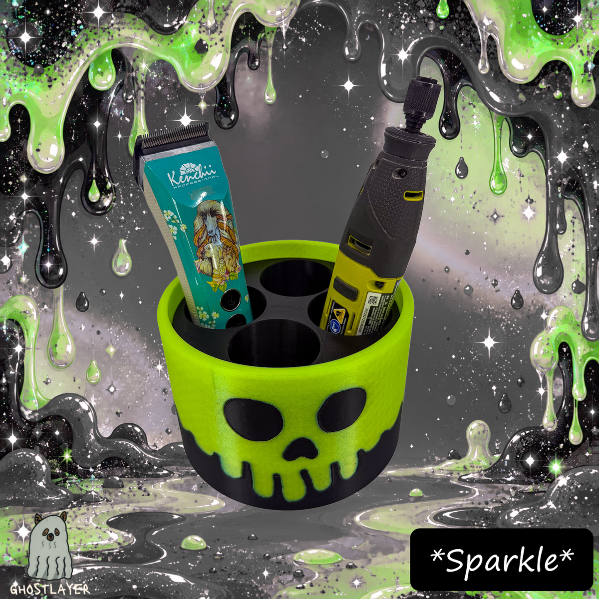 The Groomie (Poison Goo Bucket) — Modular Tabletop Grooming Organizer (Outer Shell Only)