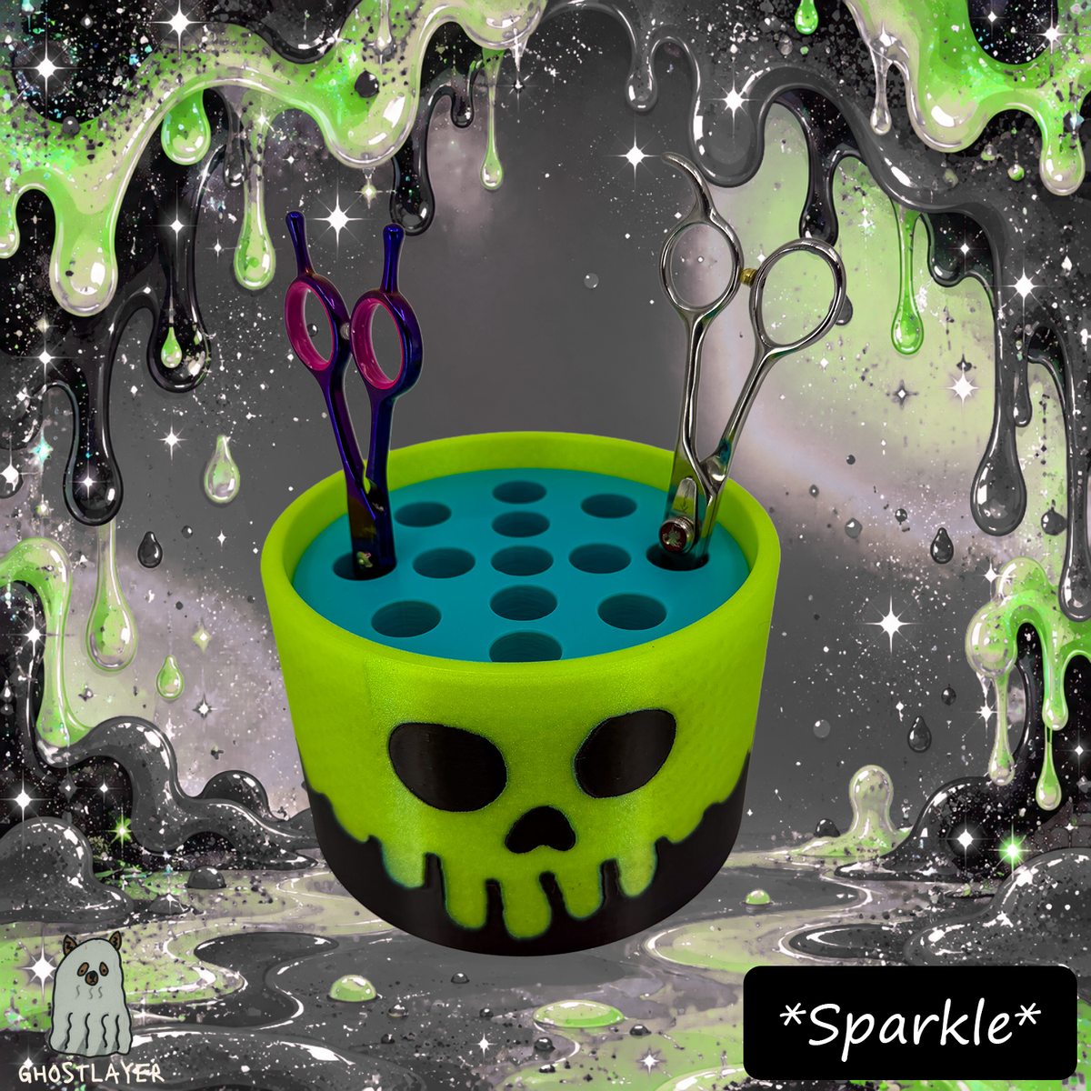 The Groomie (Poison Goo Bucket) — Modular Tabletop Grooming Organizer (Outer Shell Only)