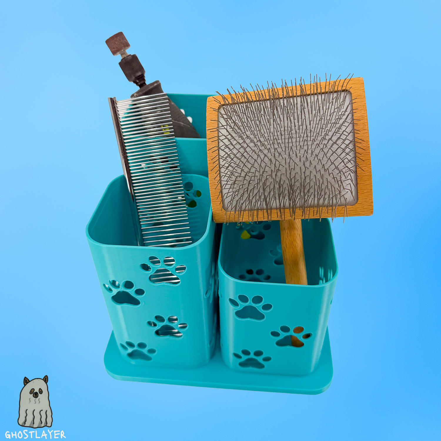 The Yorkie--Dog Grooming Brush Holder, Simple organizer | Medium Size |