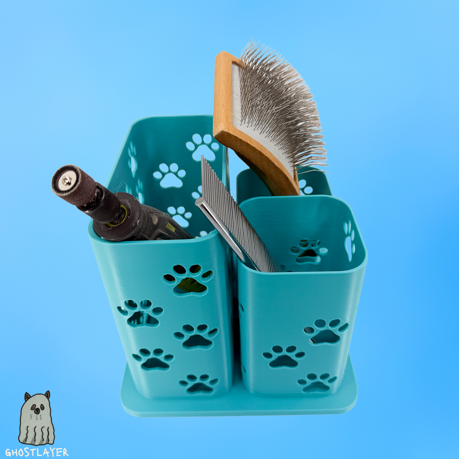 The Yorkie--Dog Grooming Brush Holder, Simple organizer | Medium Size |