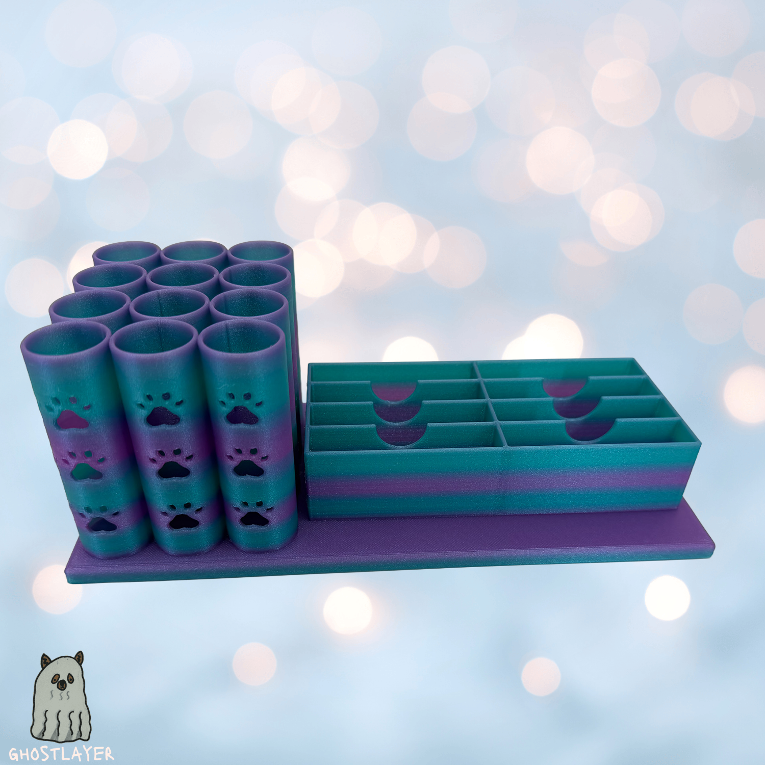 The Husky- Dog Grooming Scissor *Wide* Blade Holder, Simple organizer | Holds 8 Wide Blades and 15 Scissors |