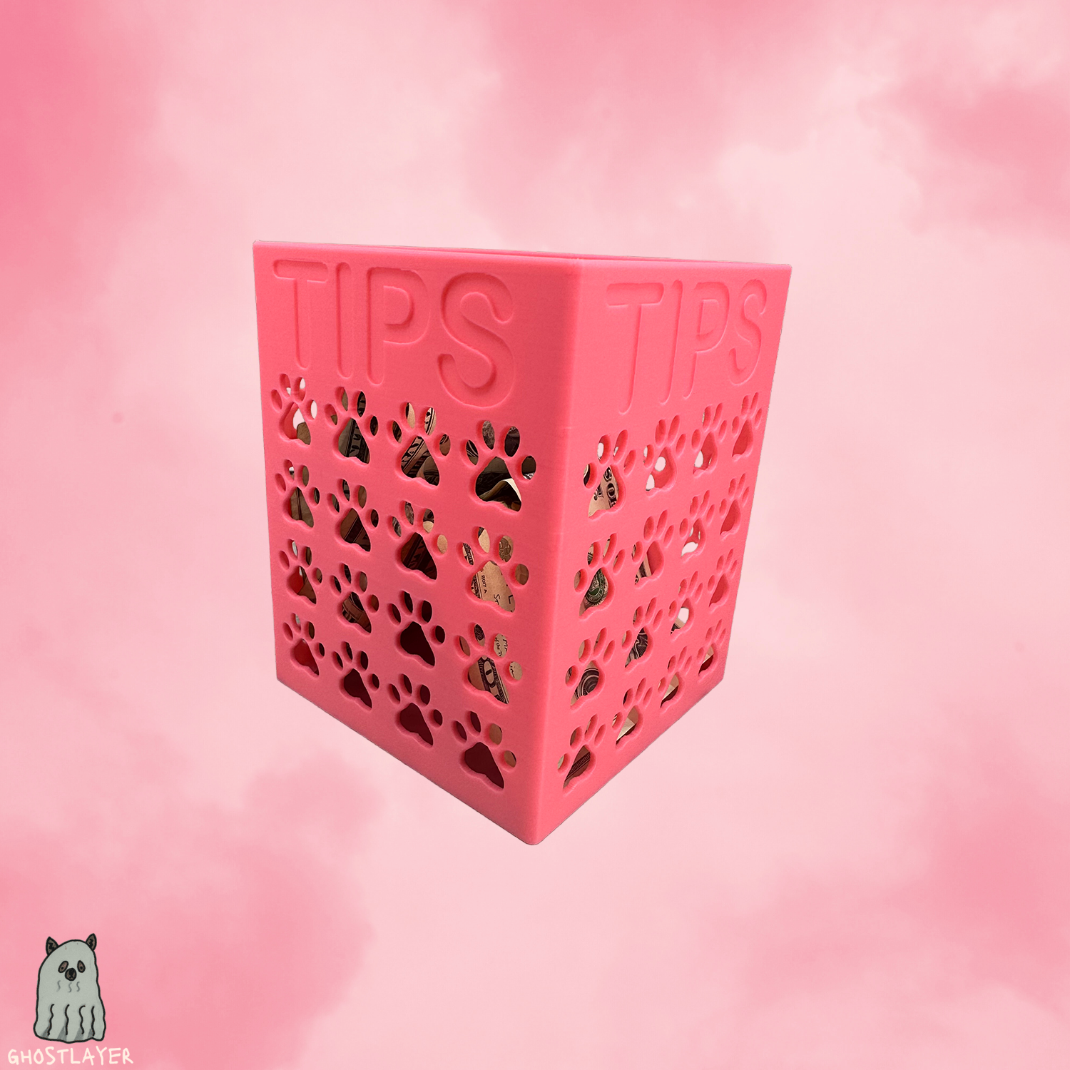 Dog Grooming Tip Jar- Simple organizer |