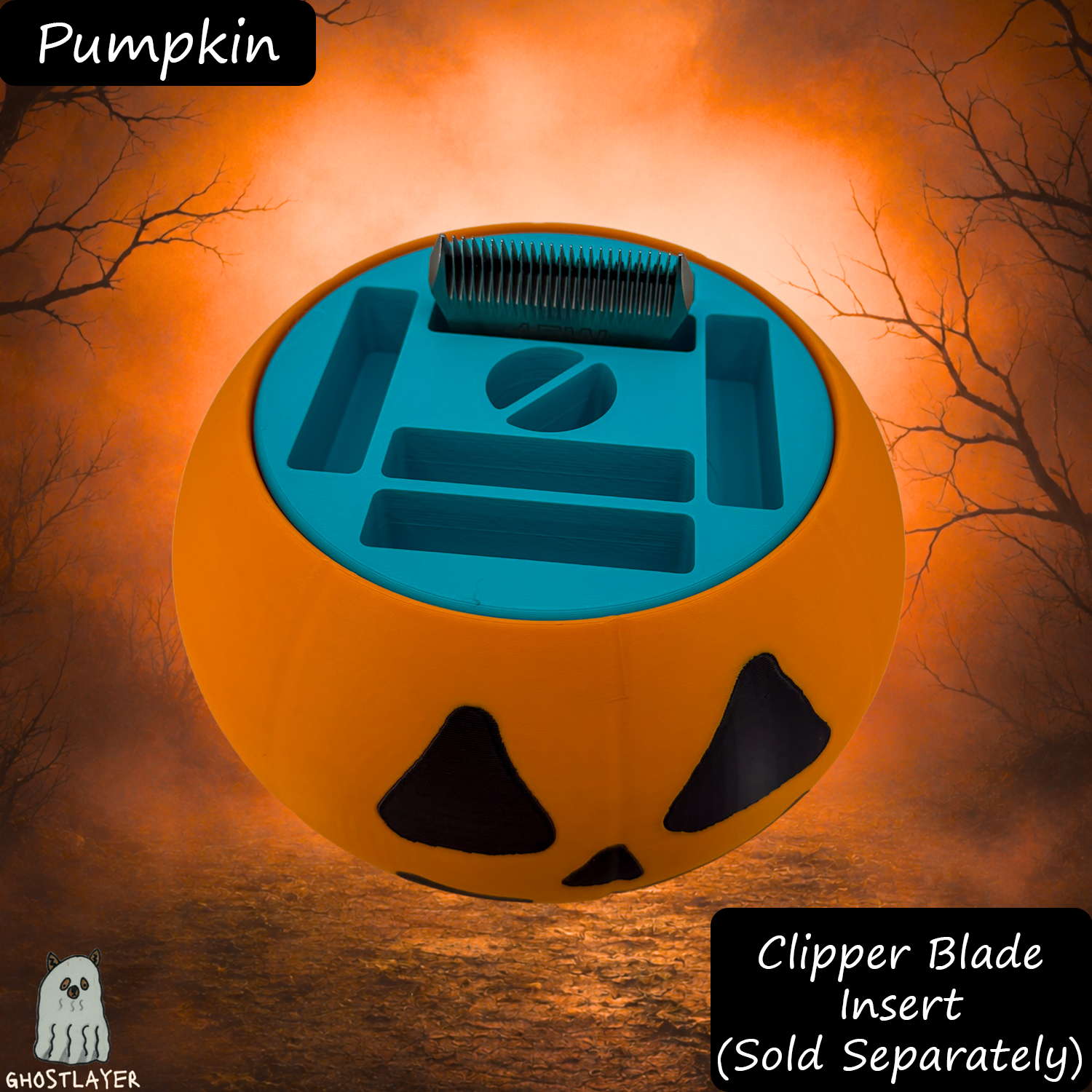 The Groomie (Pumpkin) — Modular Tabletop Grooming Organizer (Outer Shell Only)
