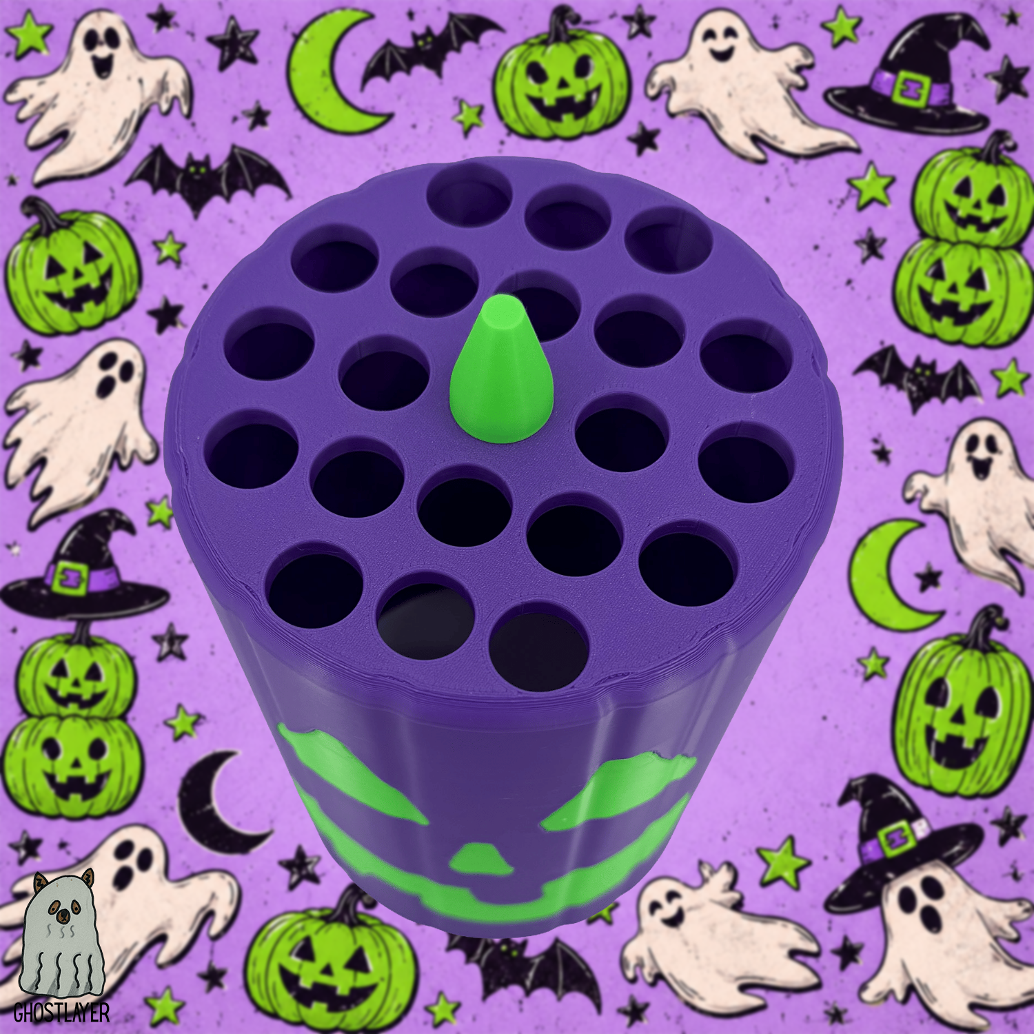 Pumpkin Pete *Alternate Colors*- Dog Grooming Scissor Holder- Holds 21