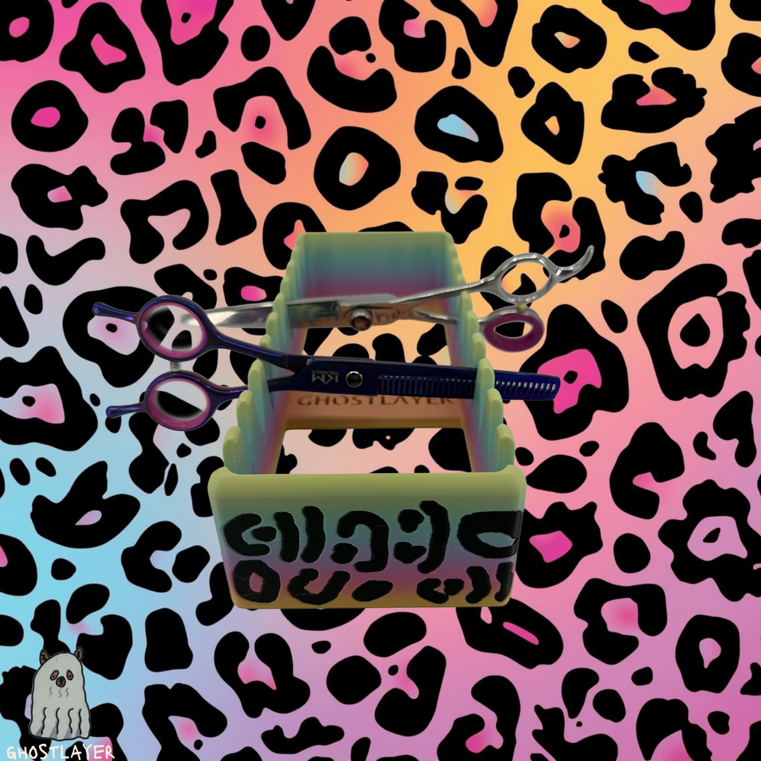 The Feral Chihuahua - Dog Grooming Scissor Holder— Up to 10 pairs, Simple organizer |