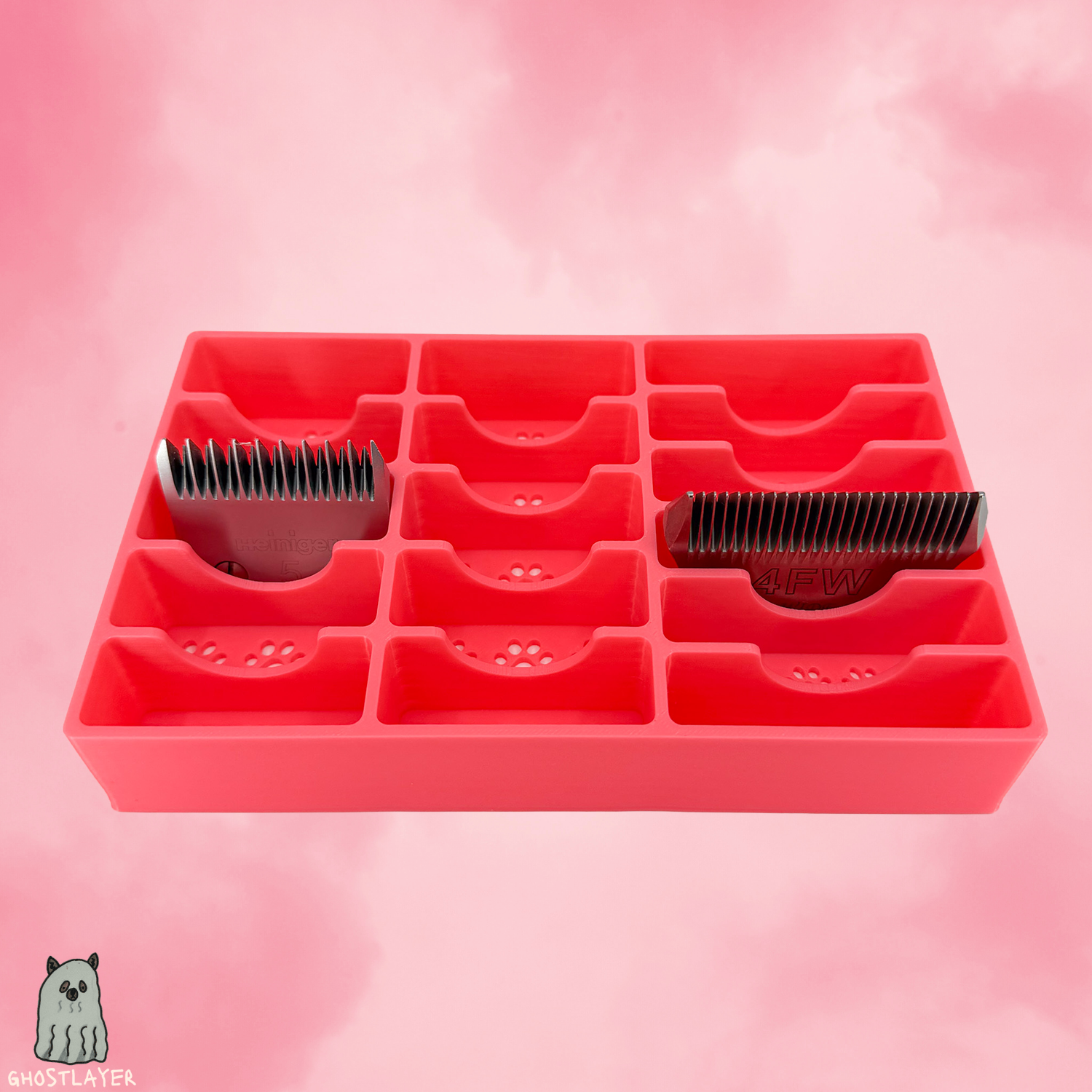 Kobalt Mini Toolbox Bottom Drawer Organizer (Two Drawer w/Lid and Three Drawer)- Dog Grooming Toolbox Blade holder/10 Standard/6 Wide