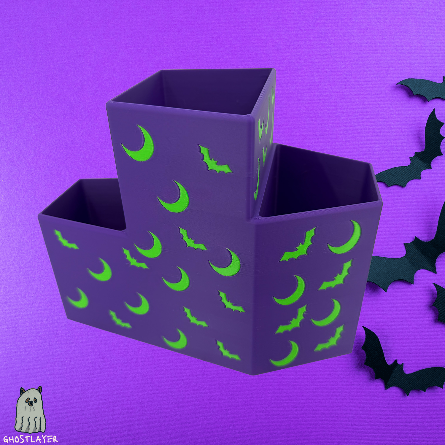 The Moonbeam Coffin--Dog Brush/Comb/Clipper Holder