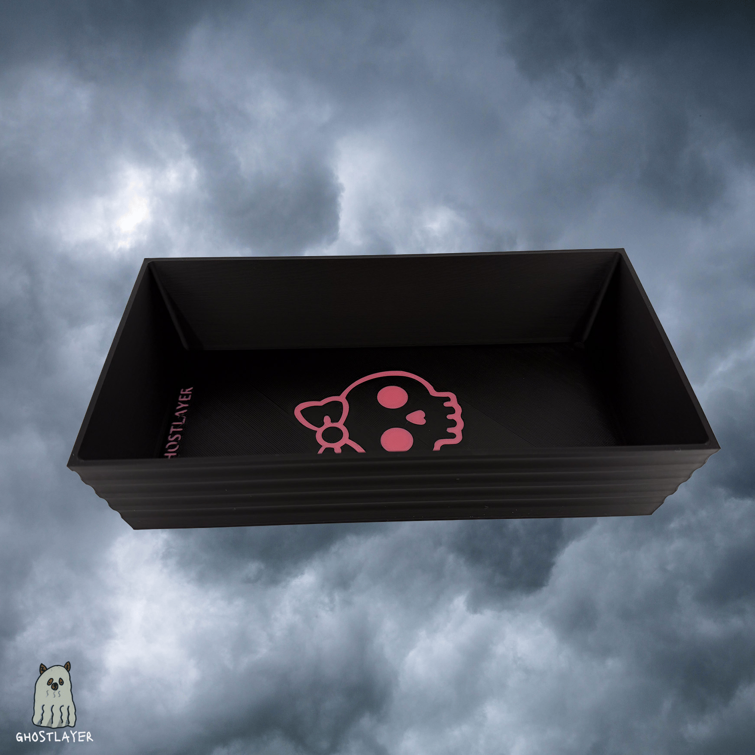 The Pink Skull Platter- Large Dog Grooming Catch all Tray | Simple organizer |