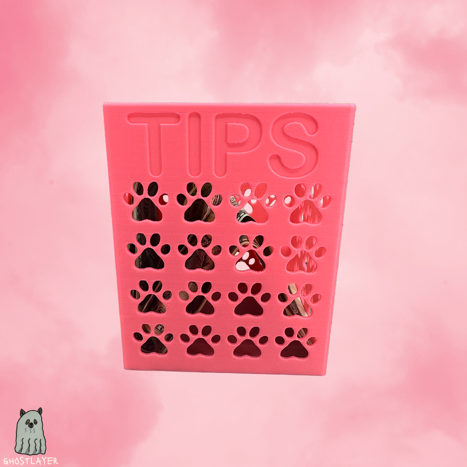 Dog Grooming Tip Jar- Simple organizer |