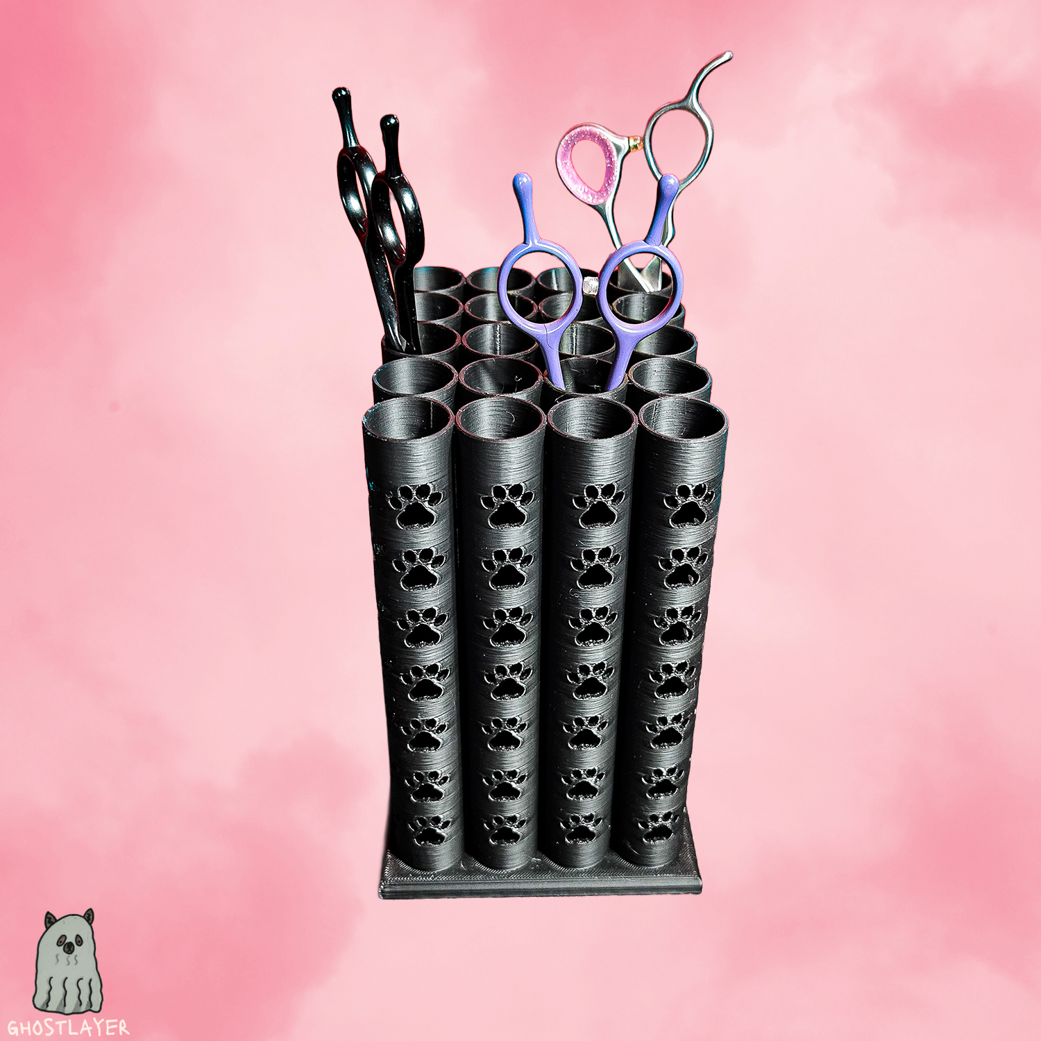 The Cane Corso - Extra Large Dog Size Grooming Scissor Holder Vertical Up to 20 pairs, Simple organizer |