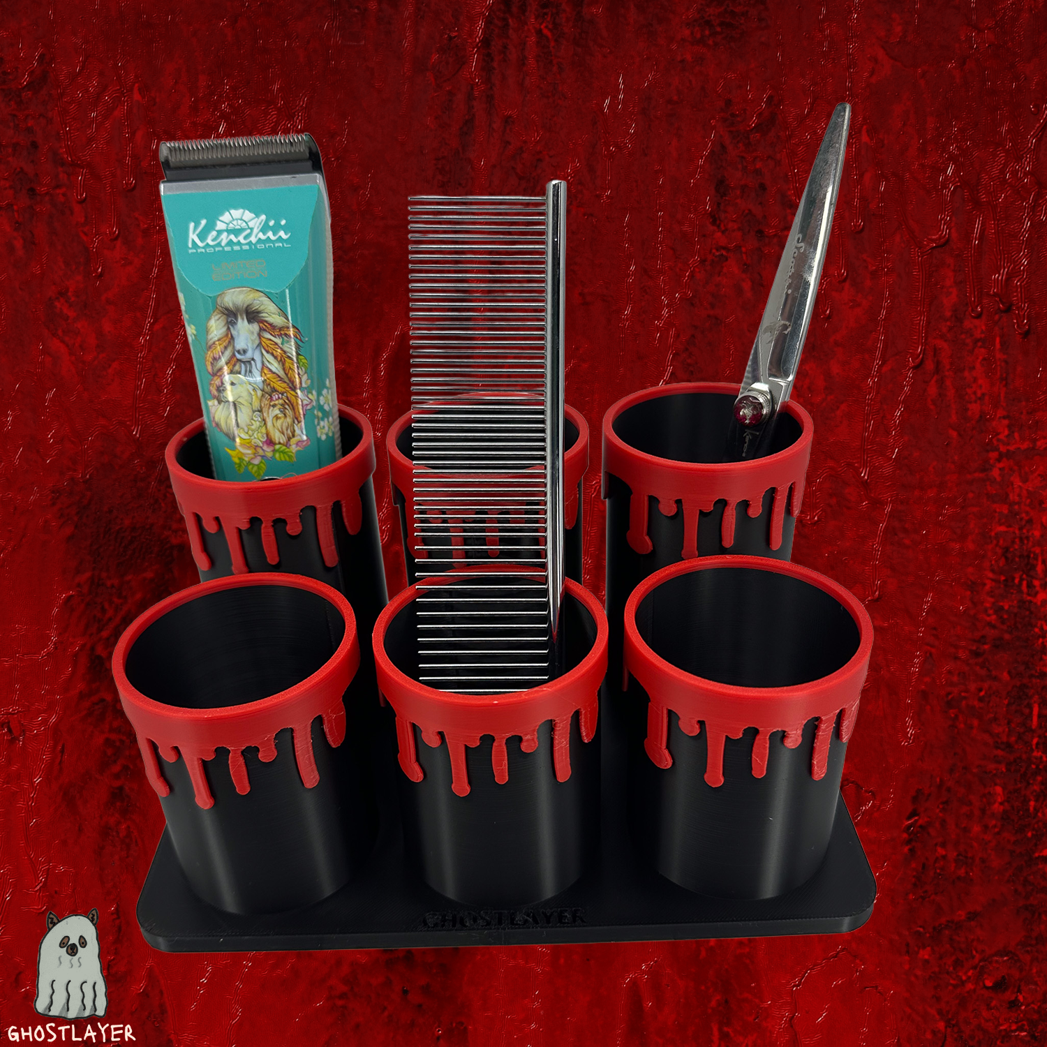 The Boo Goo Tubes -Dog Grooming Tool Organizer- Six Tubes