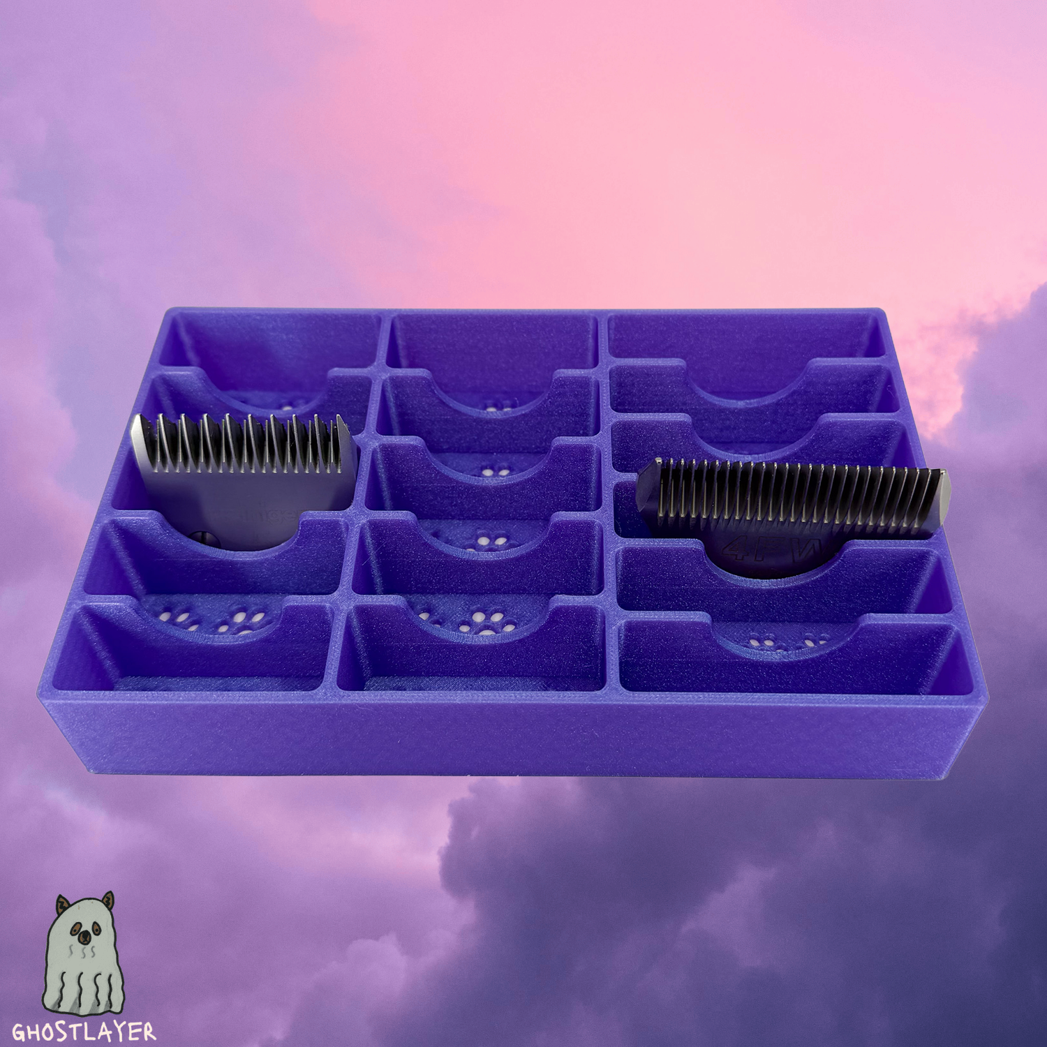 Kobalt Mini Toolbox Bottom Drawer Organizer (Two Drawer w/Lid and Three Drawer)- Dog Grooming Toolbox Blade holder/10 Standard/6 Wide