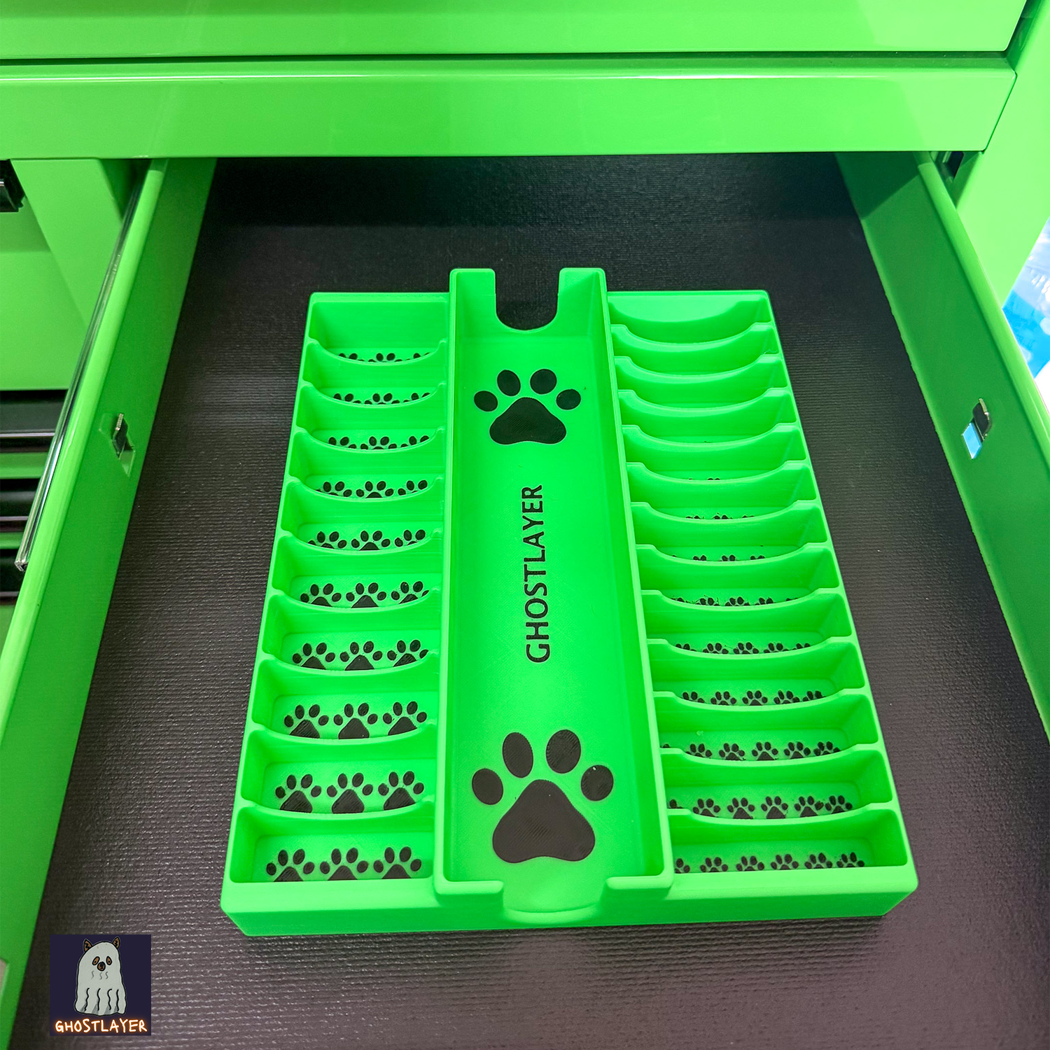 Drawerganizer *Blade/Clipper Combo* Low Profile Grooming Shear Toolbox Drawer Organizer- Holds 1 Clipper, 10 Standard, 13 Wide Blades
