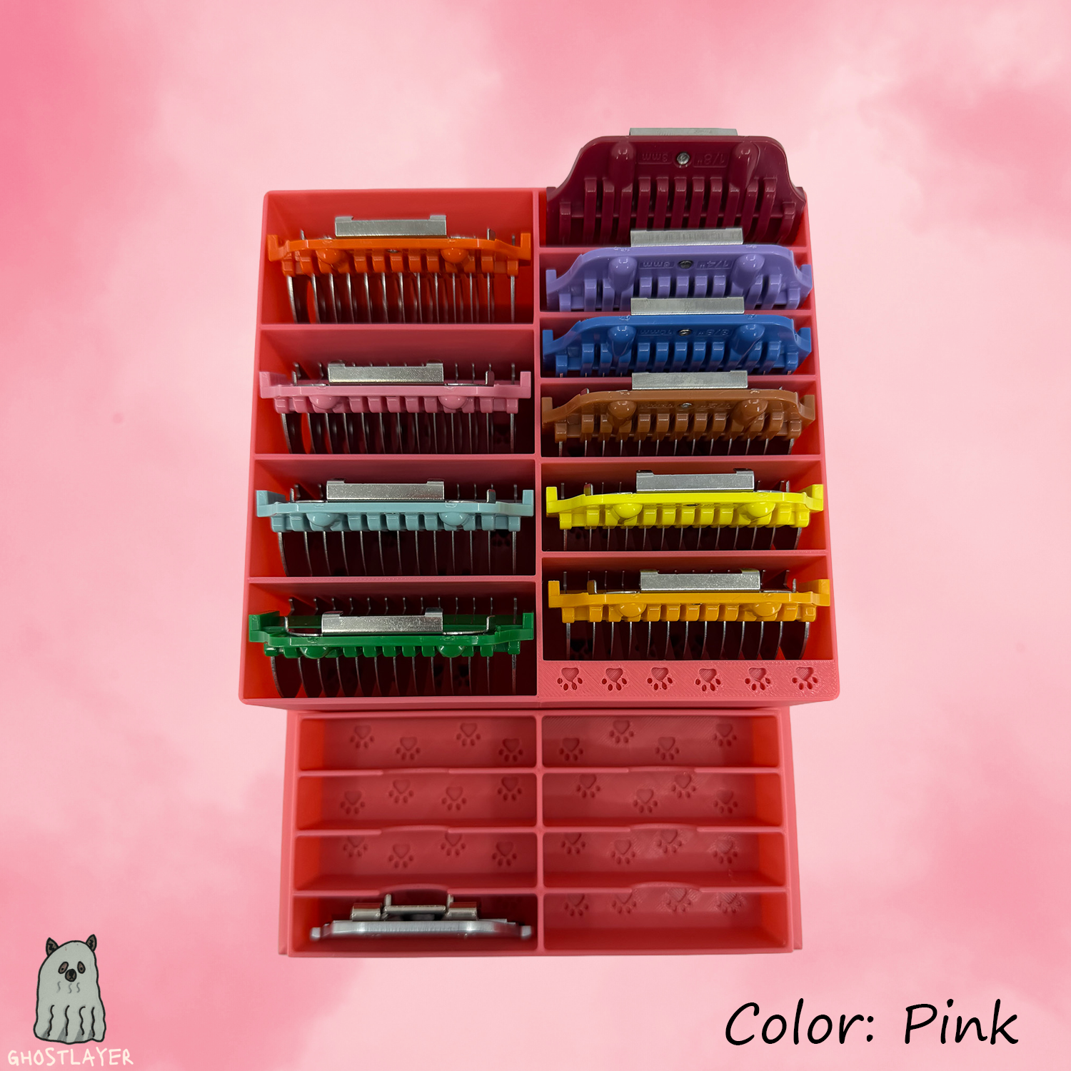 The Borzoi - Dog Grooming *Wide* Size Clipper Blade Comb Holder | up to 10 | Zolita and 8 Wide Blades