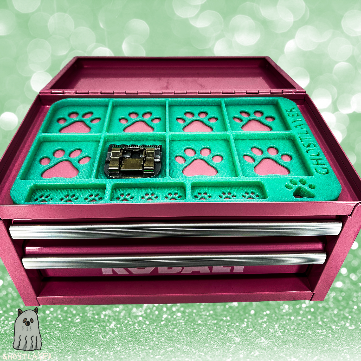 Kobalt Mini Toolbox Top Organizer (Two Drawer w/Lid and Three Drawer)- Dynamic Blade Holder- Holds 11 Standard Size Blades