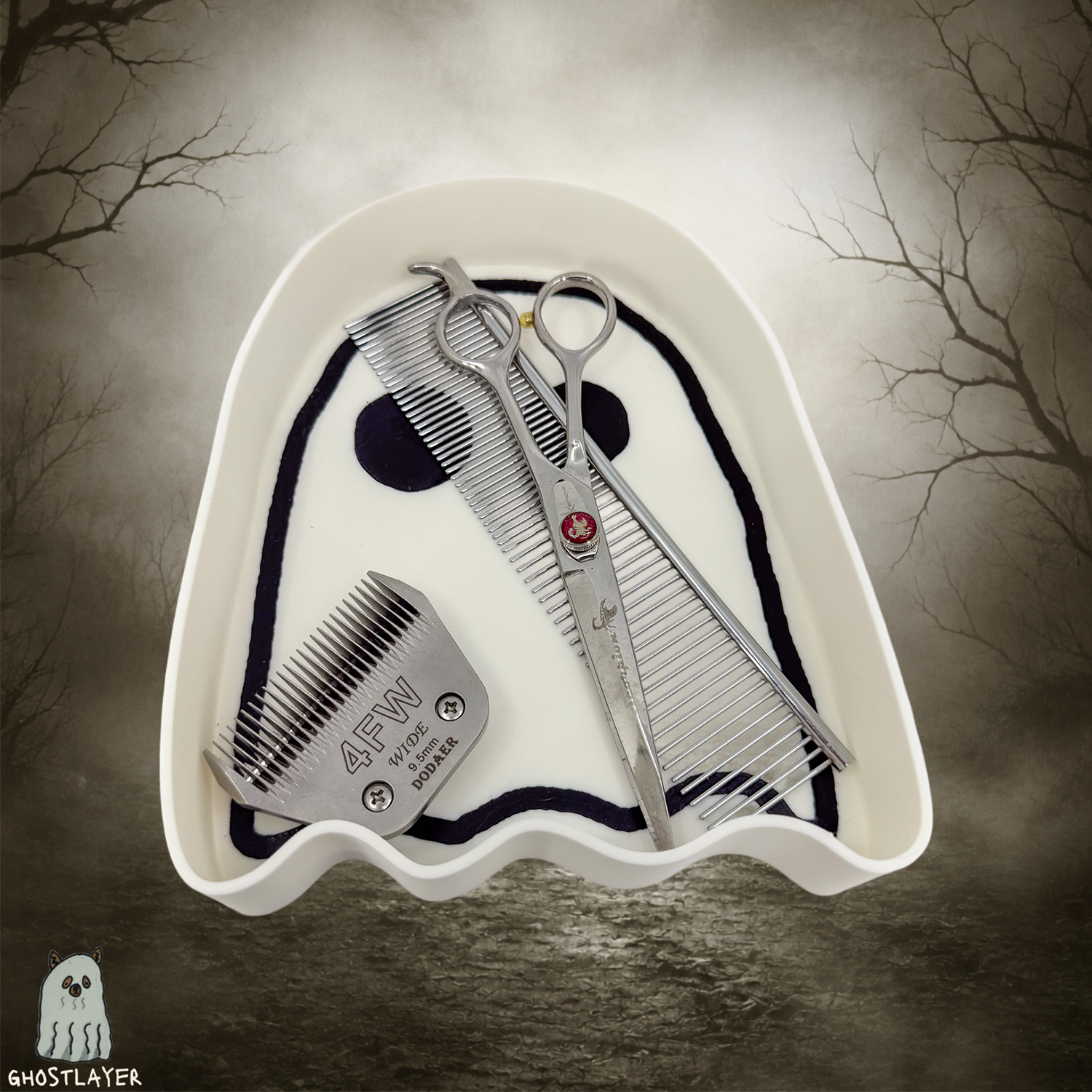 Ghostie Tray - Dog Grooming Toolbox Drawer Organizer