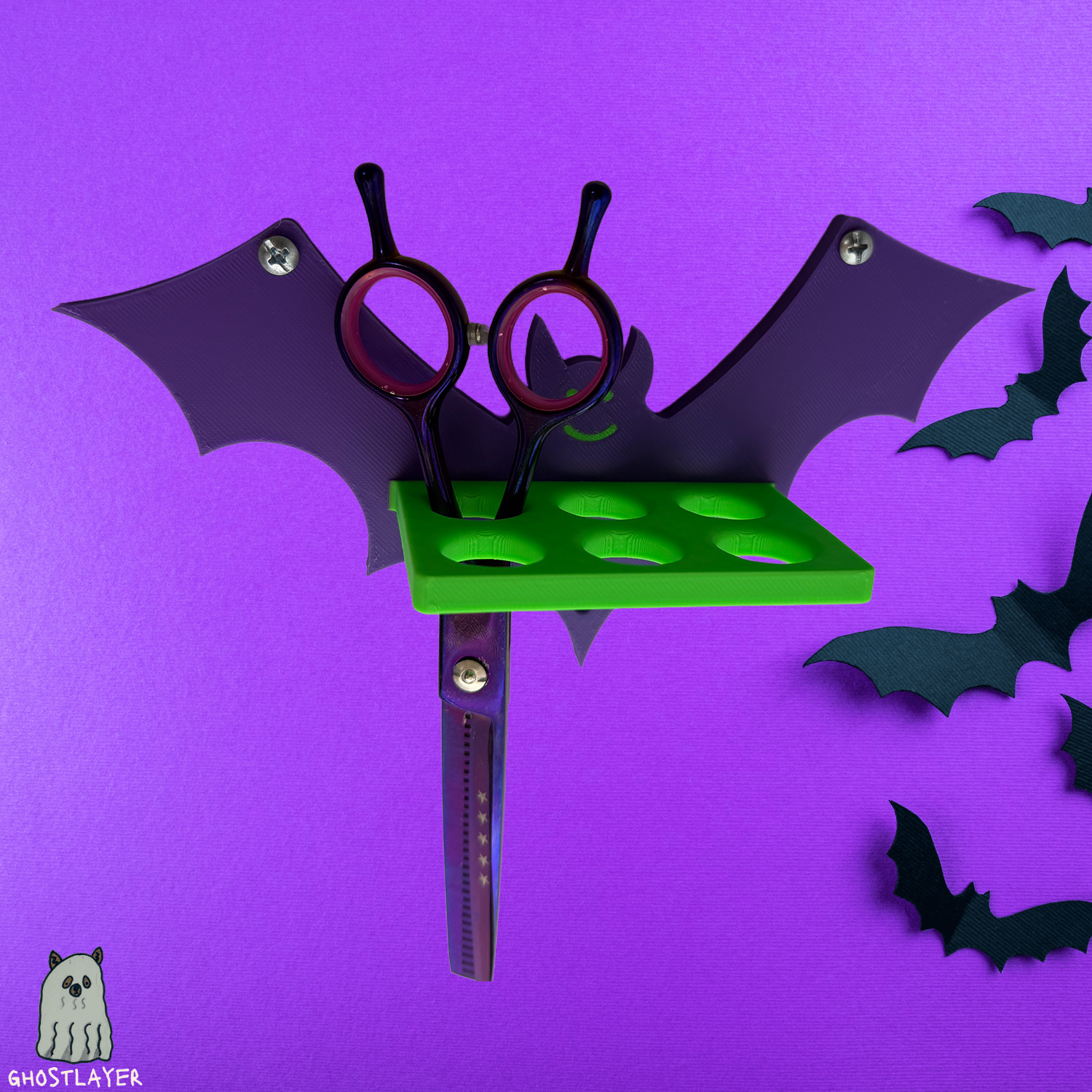 Batilda The Mini Wall Mounted Scissor Holder - Holds 6