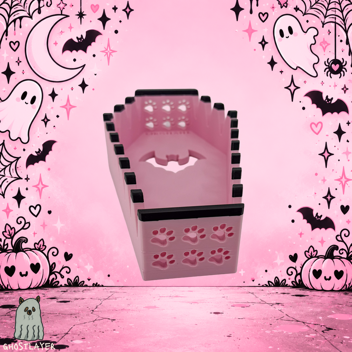 *Coquette Halloween* Coffin Chihuahua- Dog Grooming Scissor Holder— Up to 10 pairs, Simple organizer |