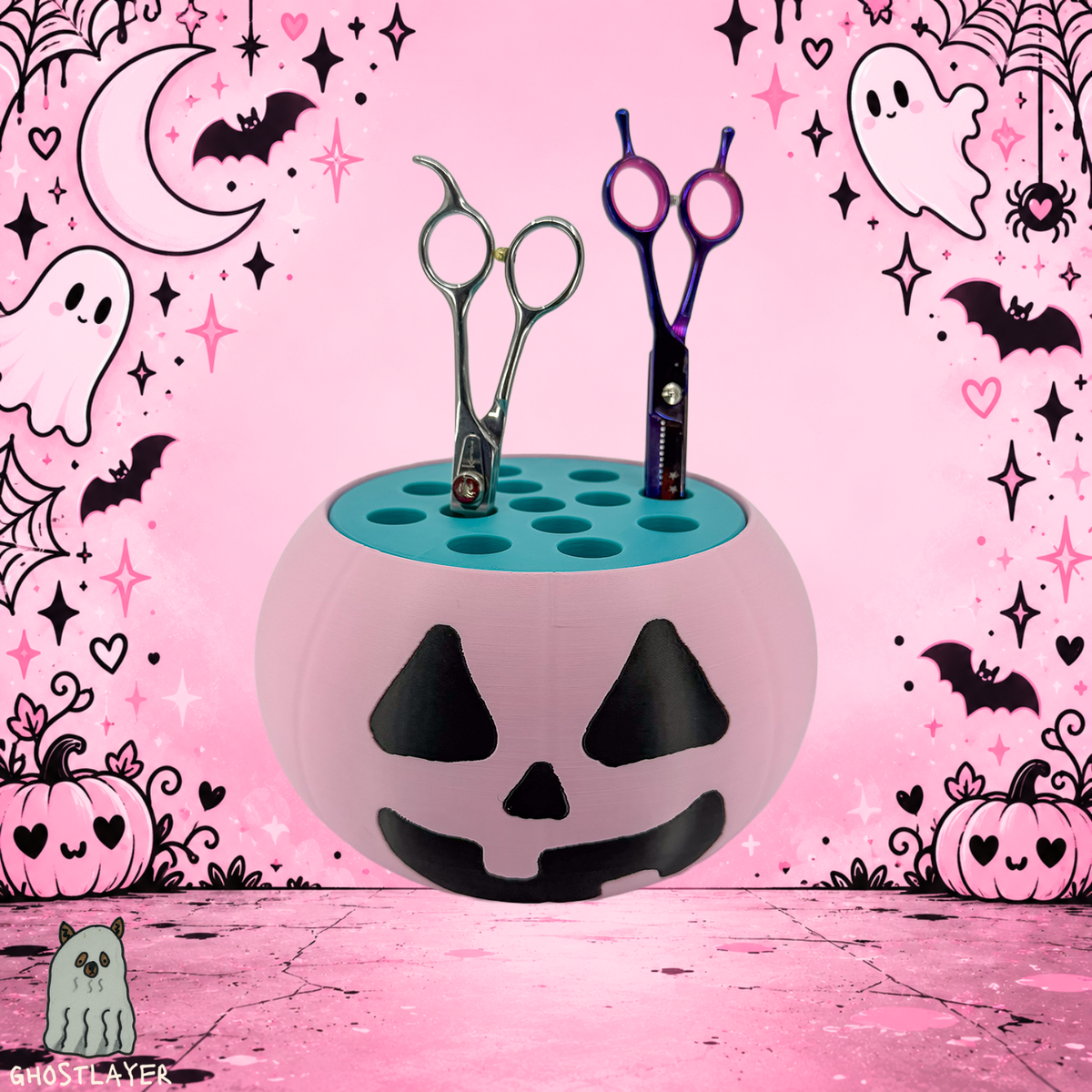 The Groomie (Coquette Pumpkin) — Modular Tabletop Grooming Organizer (Outer Shell Only)