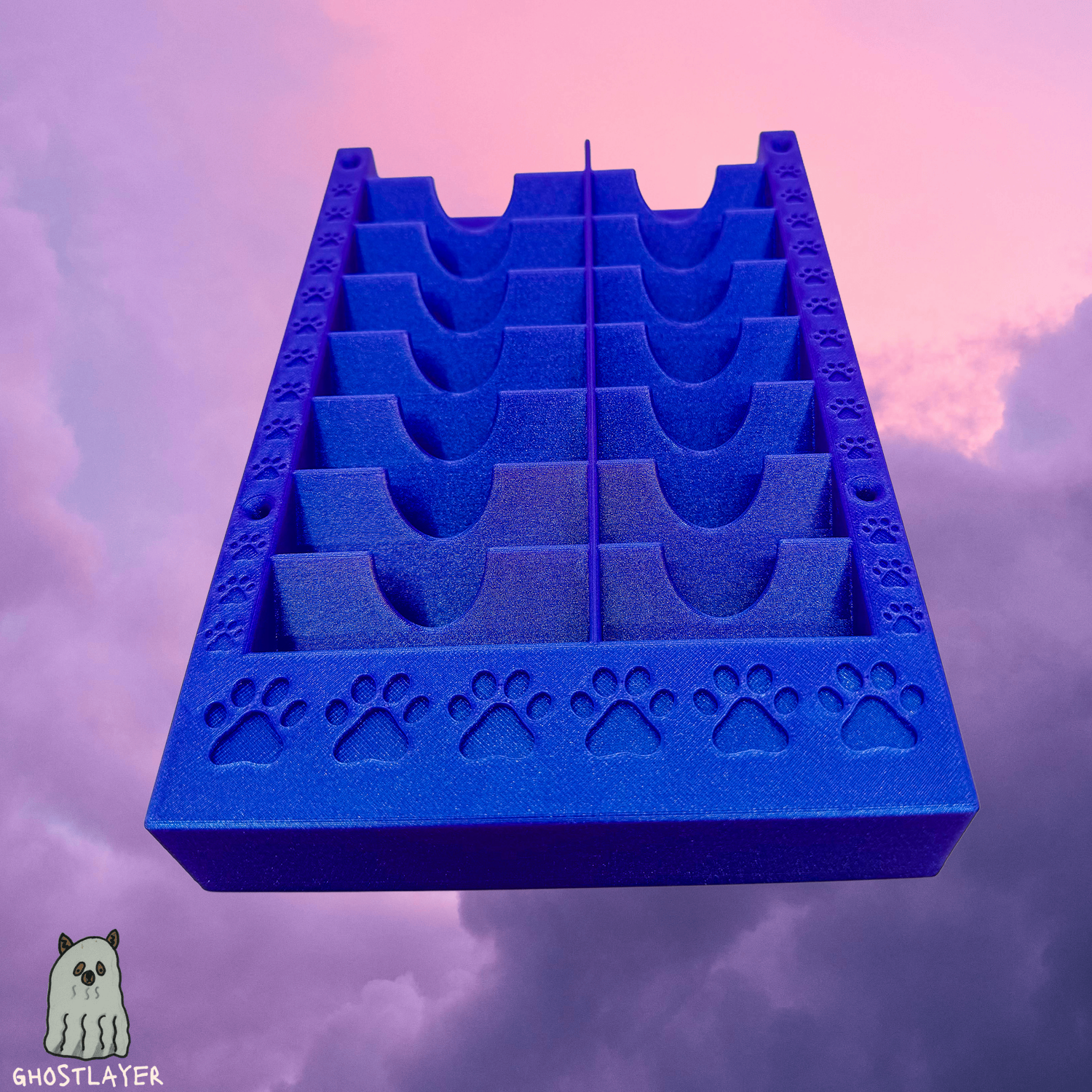 The Bloodhound - *Wall Mountable* Dog Grooming Standard and Wide Size Clipper Blade Holder | 8 Standard and 8 Wide |