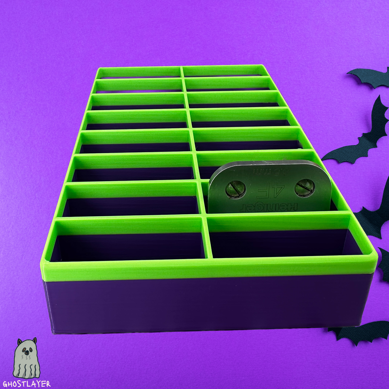 The Corgi -*Halloween-Ghastly Purple and Green* Dog Grooming Standard Size Clipper Blade Holder | up to 16 |