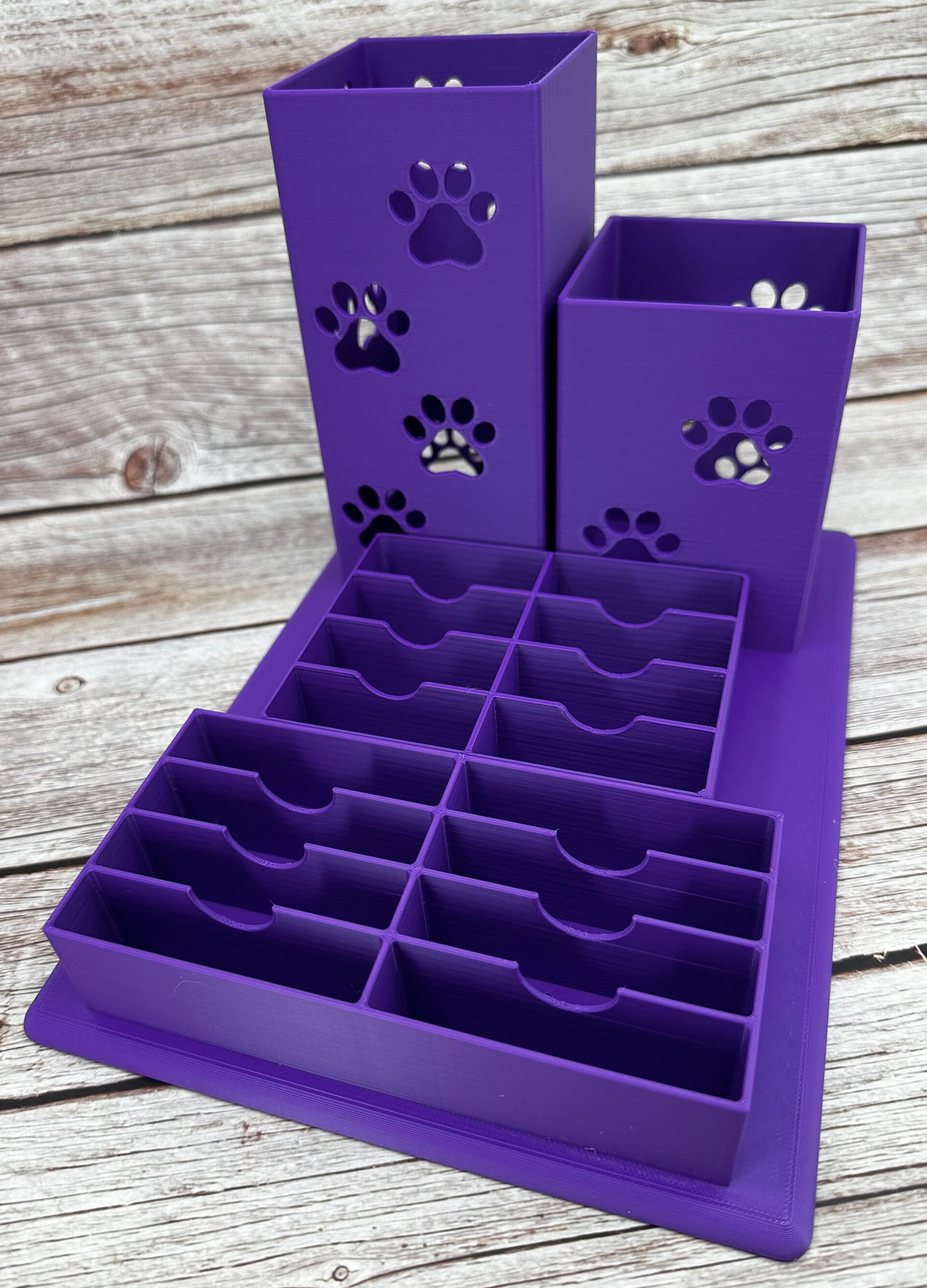 The Doodle--Dog Grooming Brush and Standard/Wide Size Blade Holder, Simple Organizer | Custom Color |
