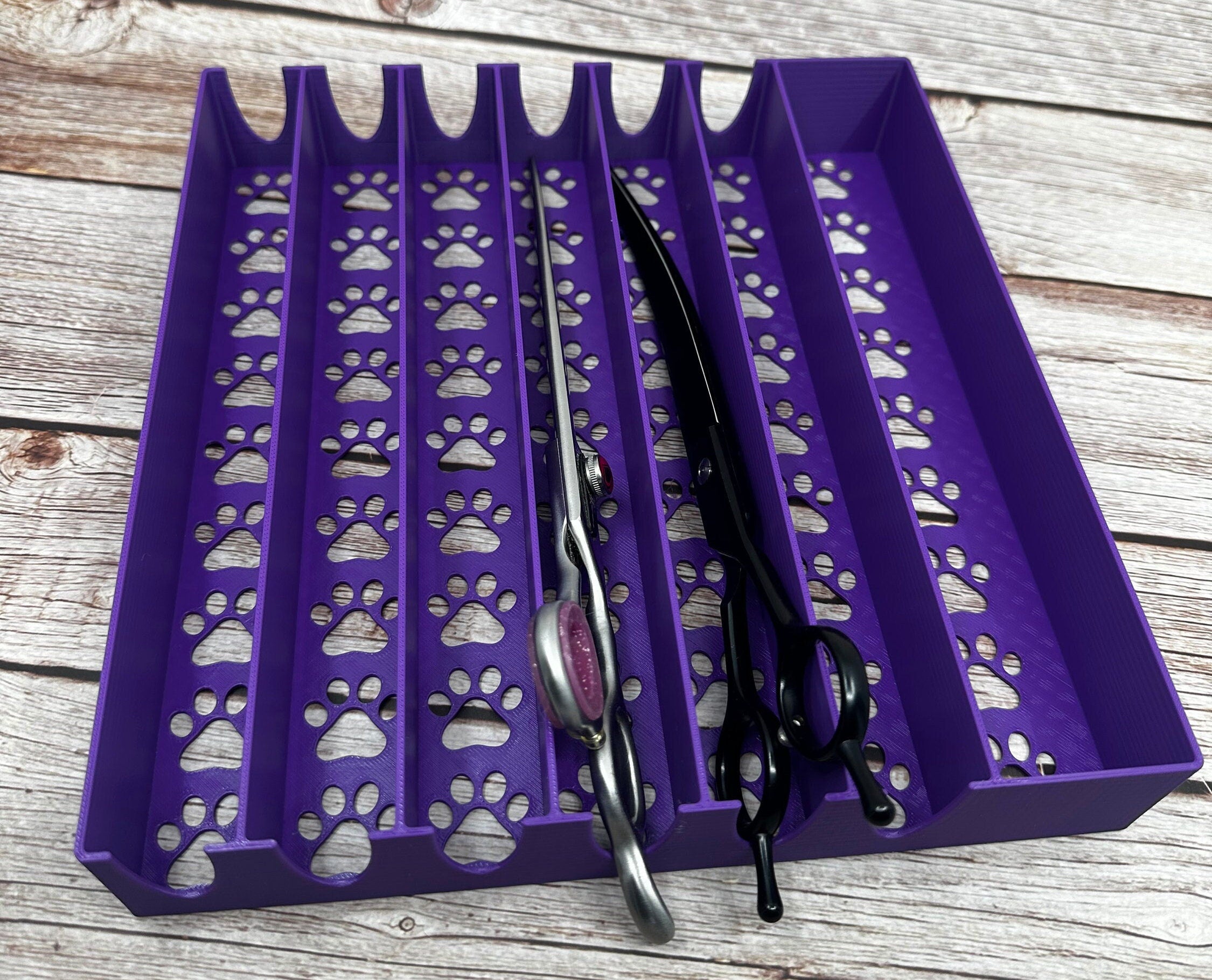 The Pharaoh Hound - Large Curved Lay Flat Dog Grooming Scissor Holder | Holds 7 |