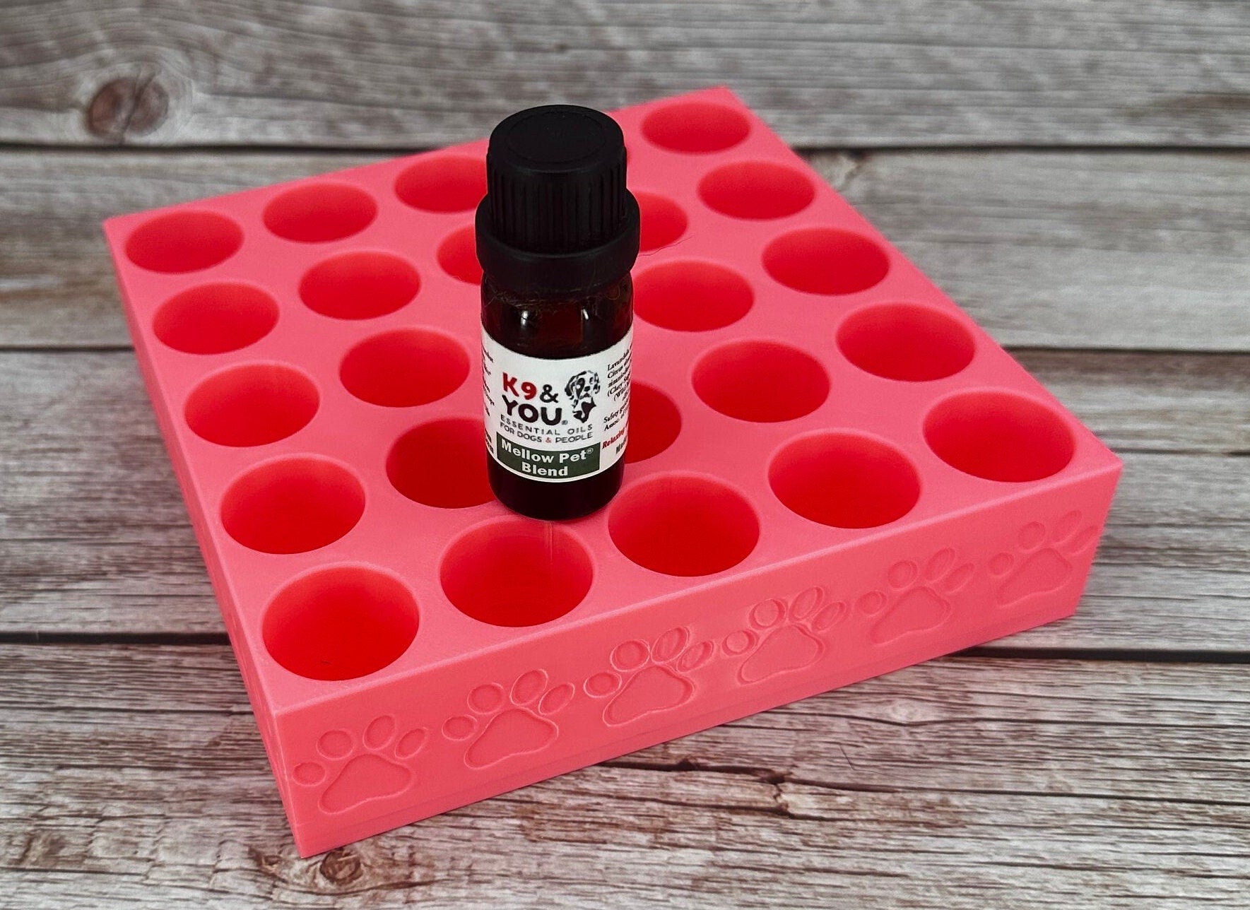 Dog Grooming Essential Oil Holder | Holds 25 | Simple organizer |